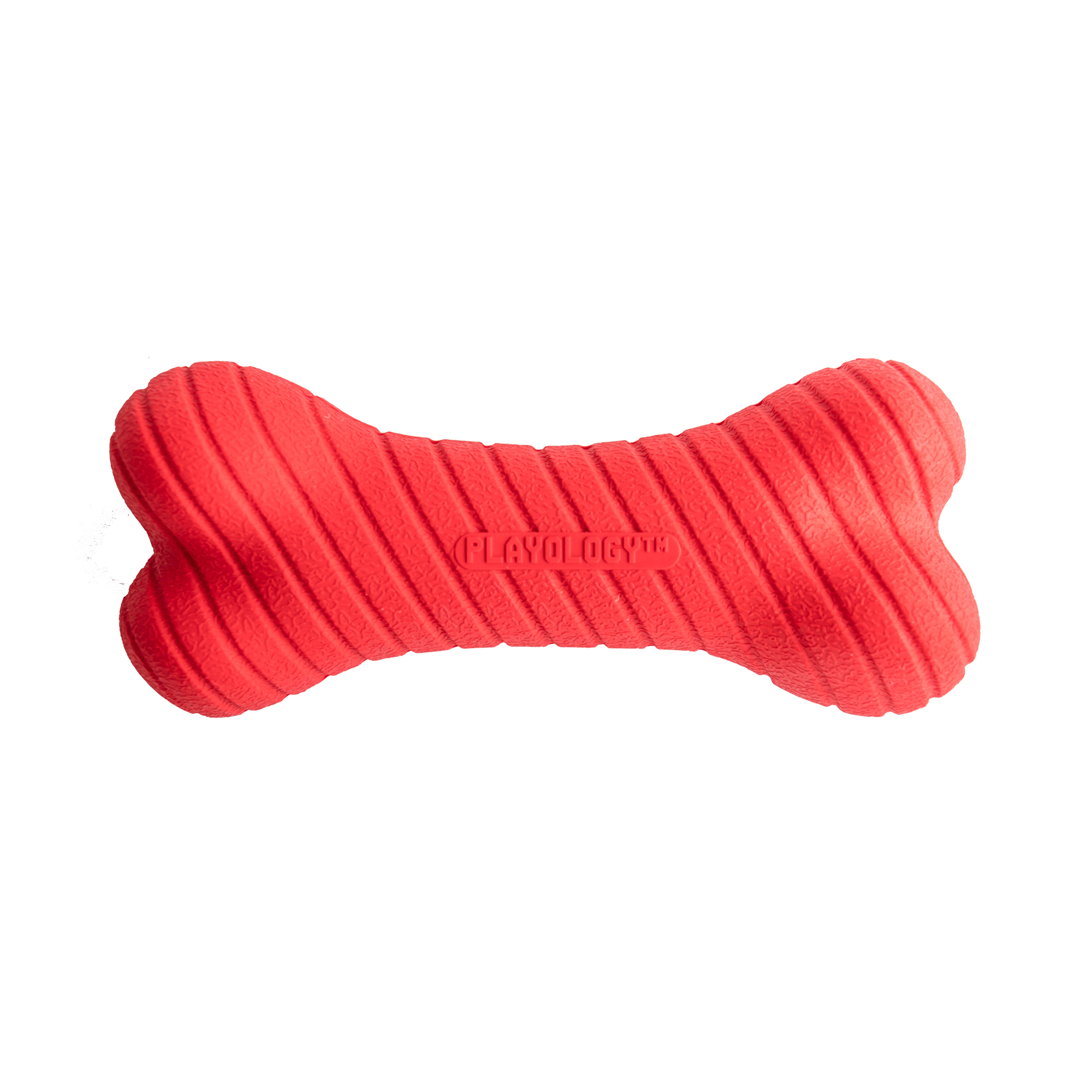 Playology двухслойная жевательная косточка DUAL LAYER BONE для собак средних и крупных пород с ароматом говядины, большая, цвет красный СКИДКА 50%