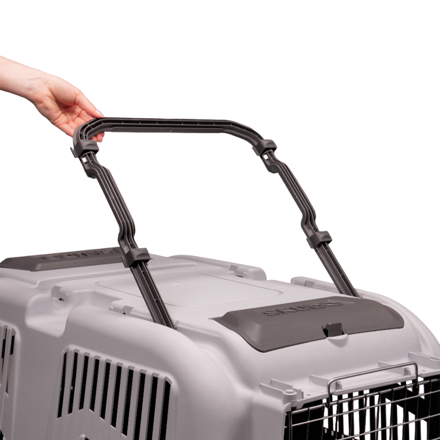 MPS переноска SKUDO 6  92х63х70h см с металлической дверцей с замком серая