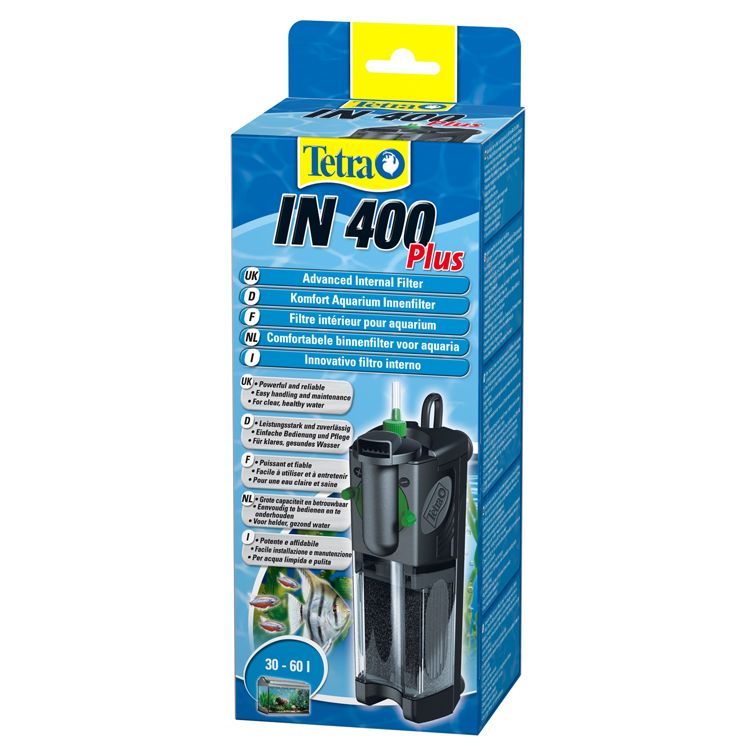 Tetra IN 400 Plus внутренний фильтр для аквариумов до 60 л