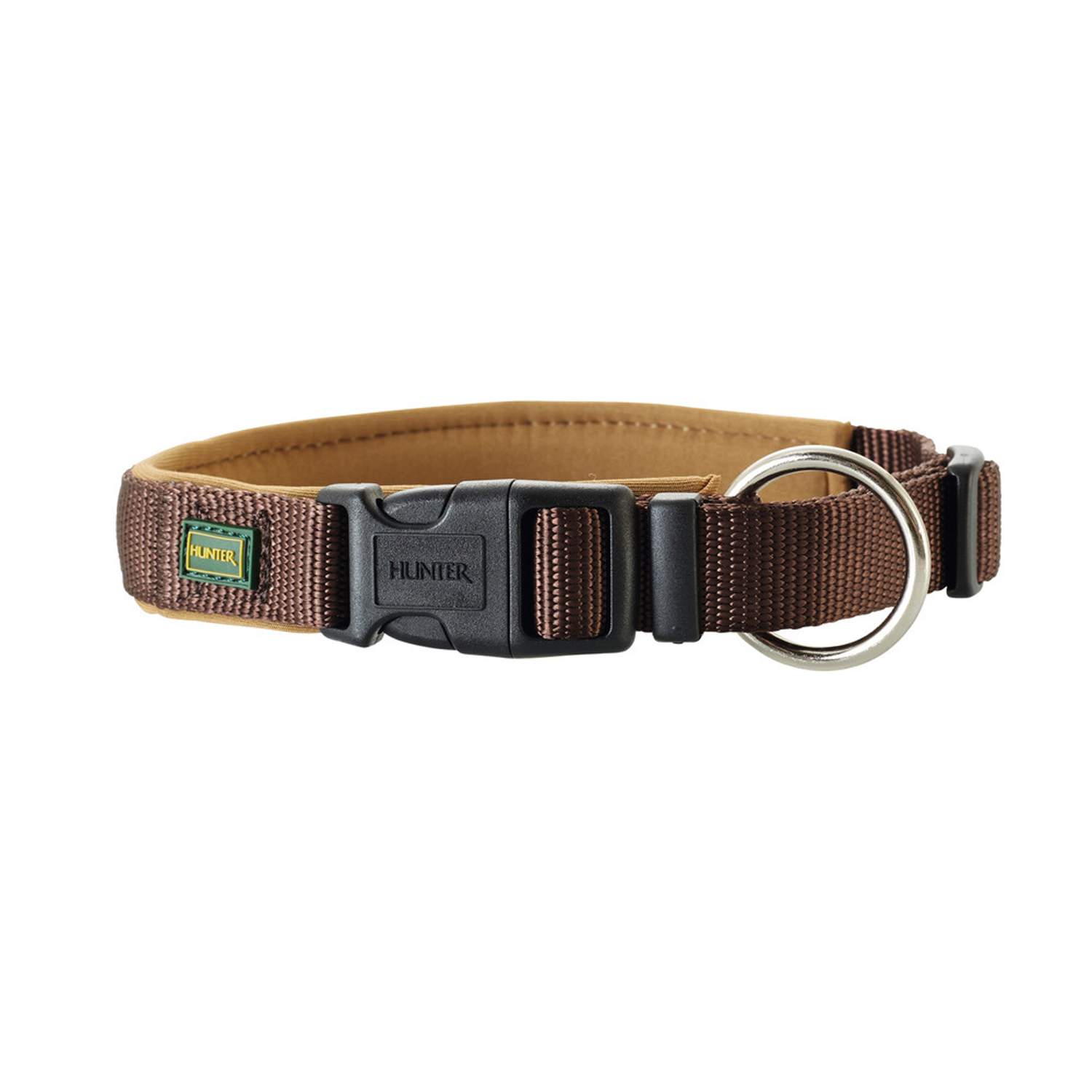 Hunter ошейник для собак Neoprene VP 28-30 см/XS-S, нейлон/неопрен, коричнево-карамельный СКИДКА 50%