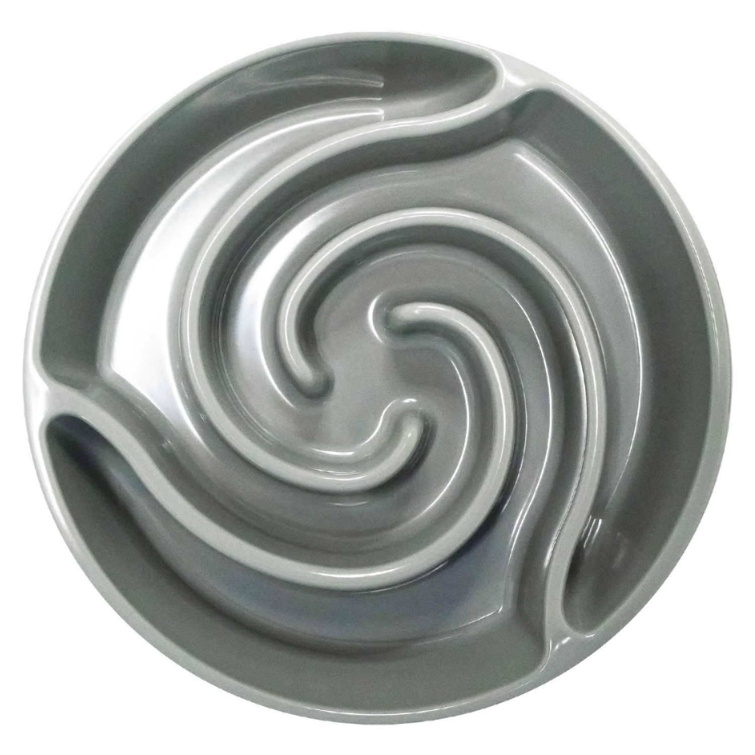 Миска SuperDesign меламиновая для медленного поедания Торнадо 900 мл, серая СКИДКА 50%