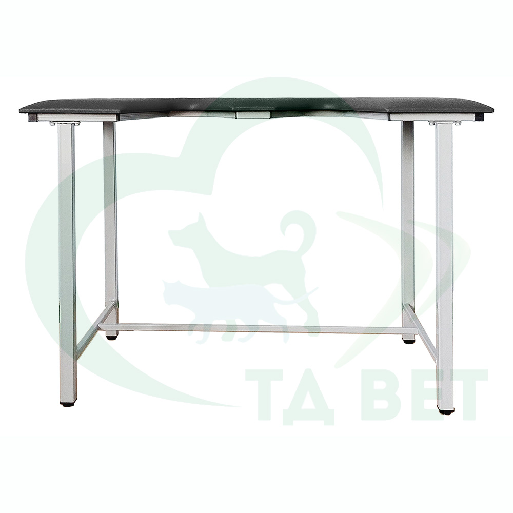 ТД ВЕТ Стол ветеринарный СВУ-5 для УЗИ, 1320x720x900, каркас серый, черная обивка