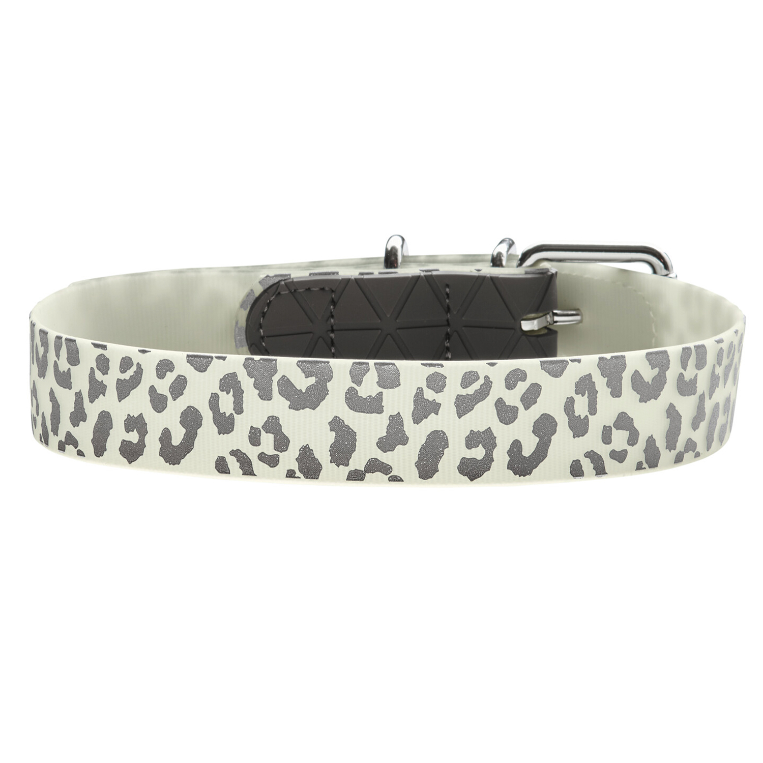 Hunter ошейник для собак флуоресцентный Convenience Reflect Glow 45 / S-M (33-41см), леопардовый принт СКИДКА 50%
