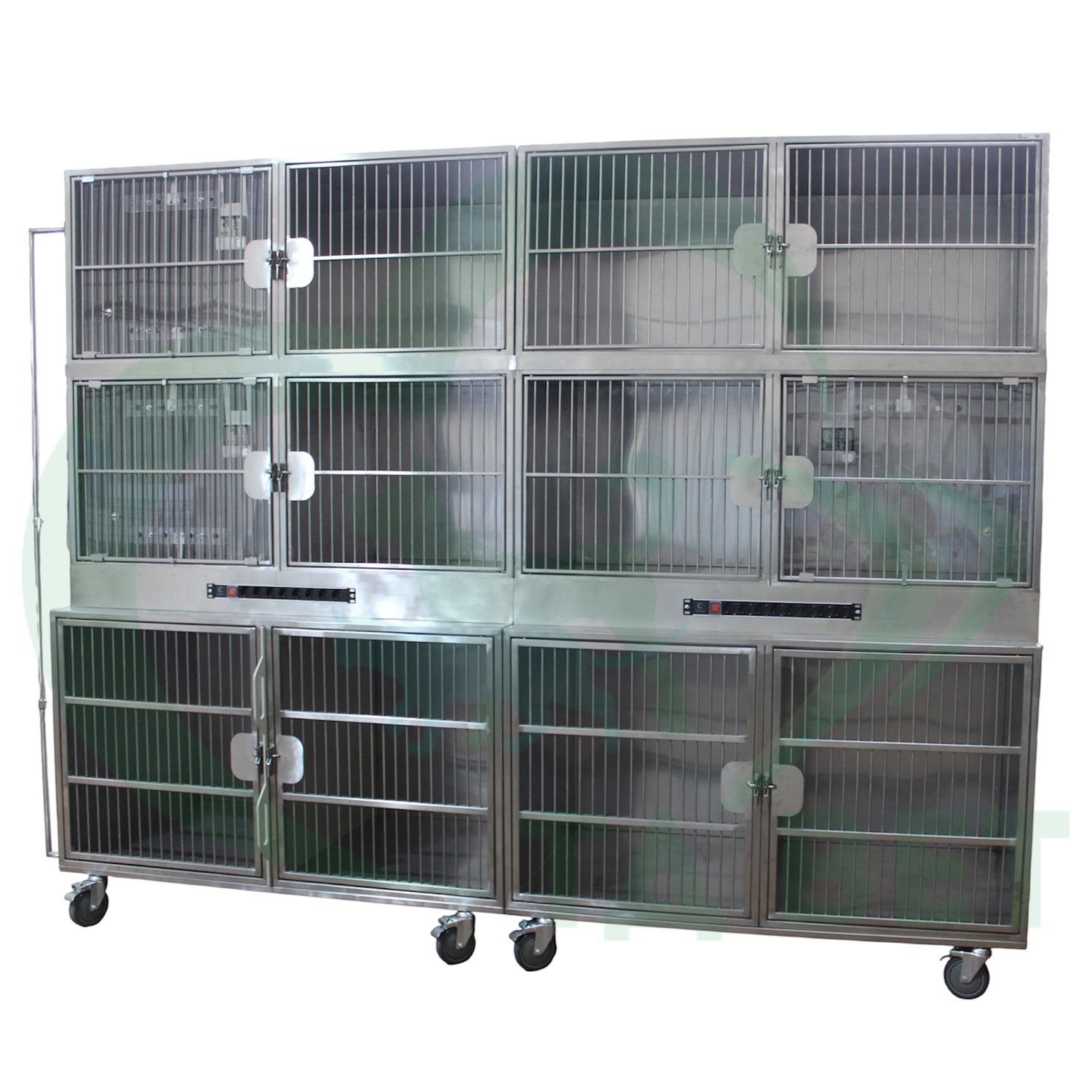 ТД ВЕТ Модуль из 12 клеток из нерж.стали 2900х800(700)х2140(2300)h с колесами