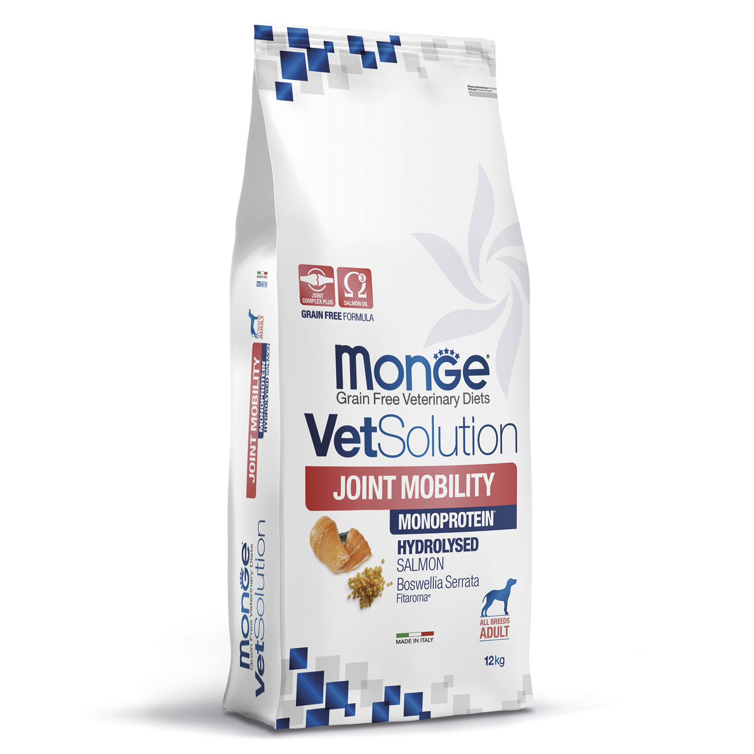 Диетический корм Monge VetSolution Dog Joint Mobility Джоинт Мобилити для собак и щенков при заболеваниях суставов 12 кг