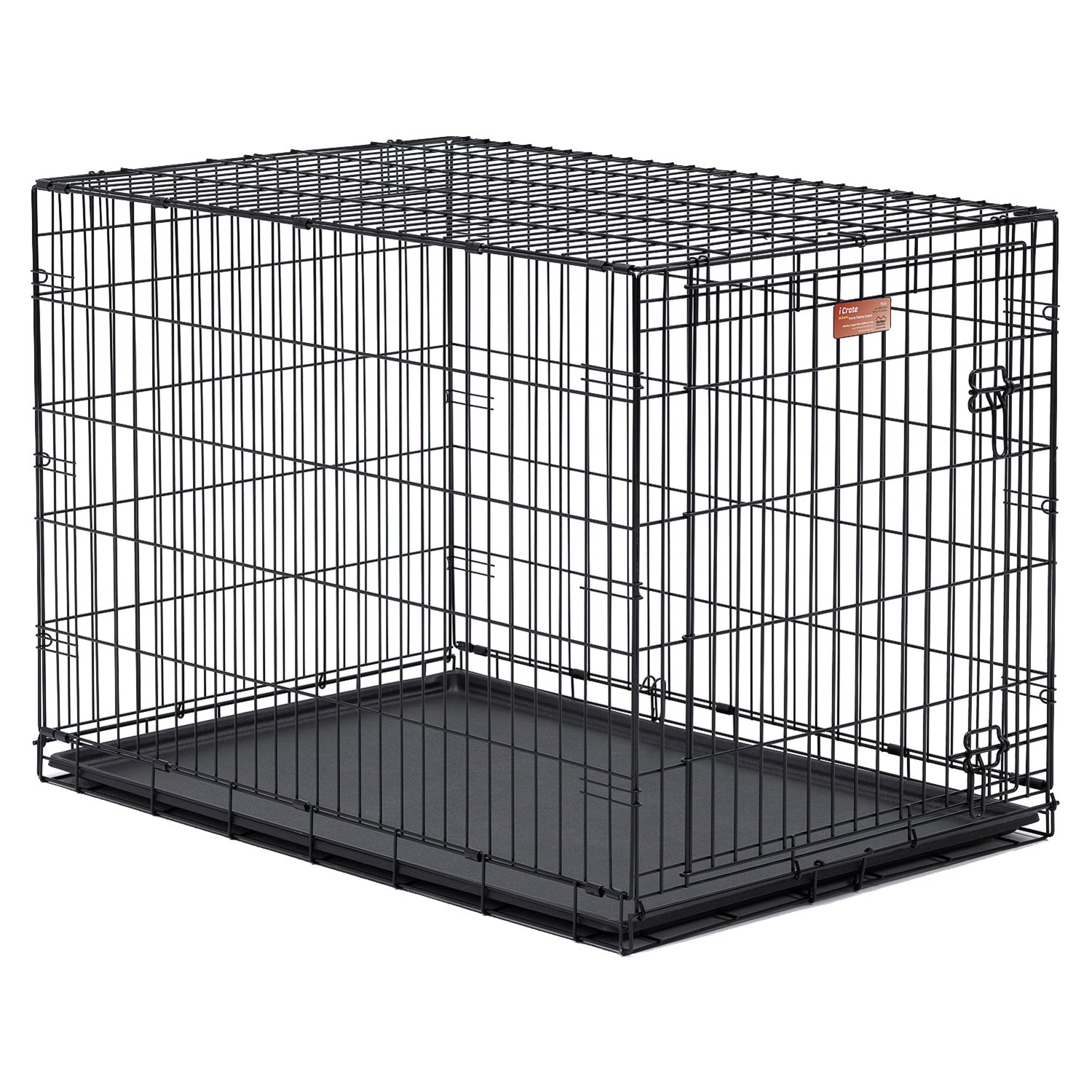 Клетка MidWest iCrate для собак 108х72х77h см, 1 дверь, черная