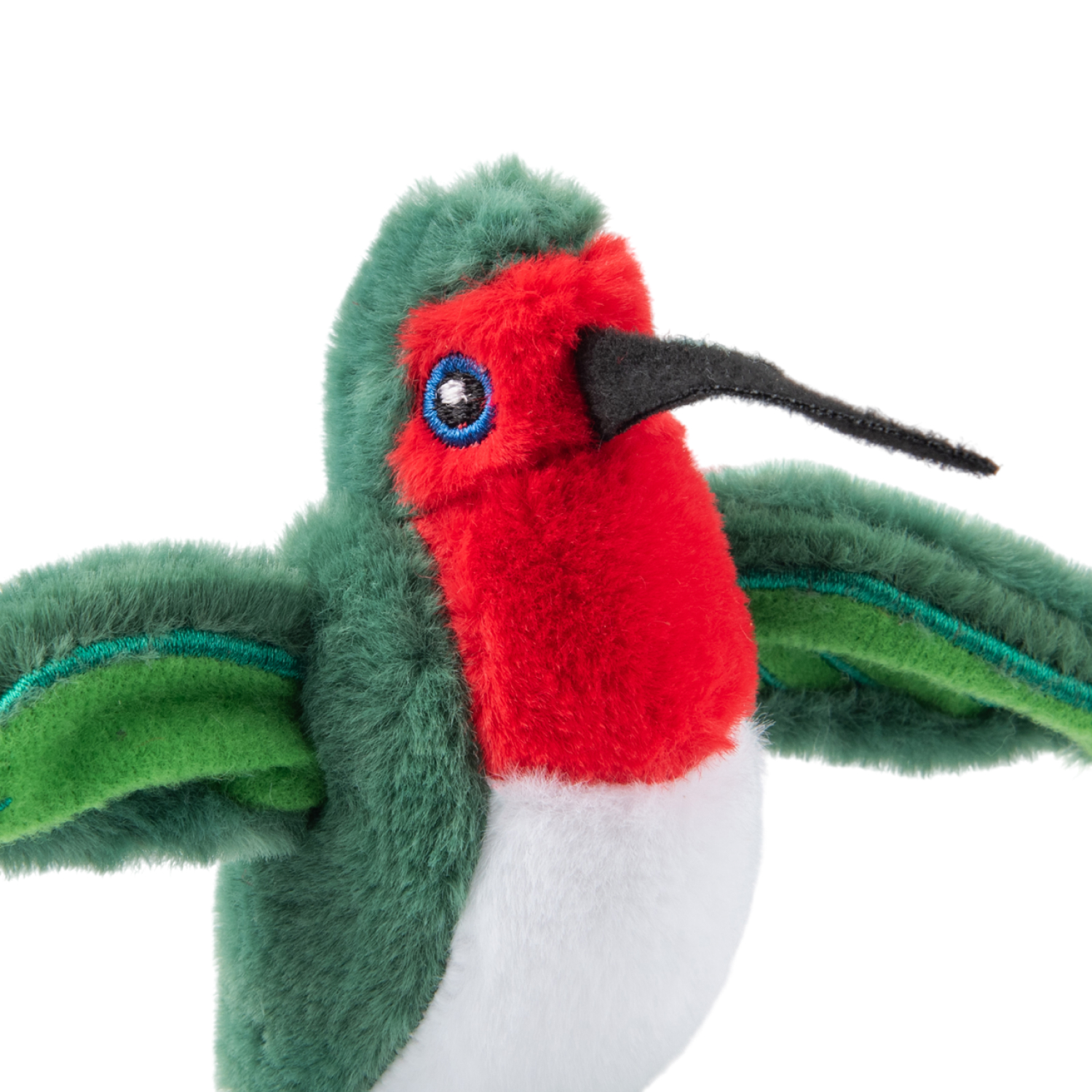 Игрушка Mr.Kranch для кошек Птичка плюшевая с кошачьей мятой 7,5 см зеленая