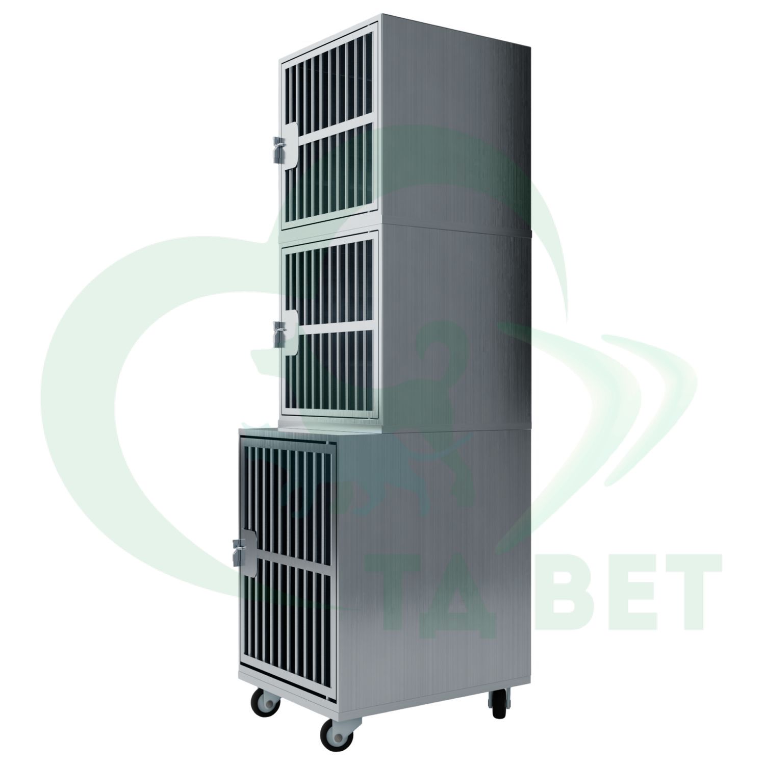 ТД ВЕТ Optima 3.1 Модуль на 3 клетки 600х750(600)х2060(2160) мм с колесами