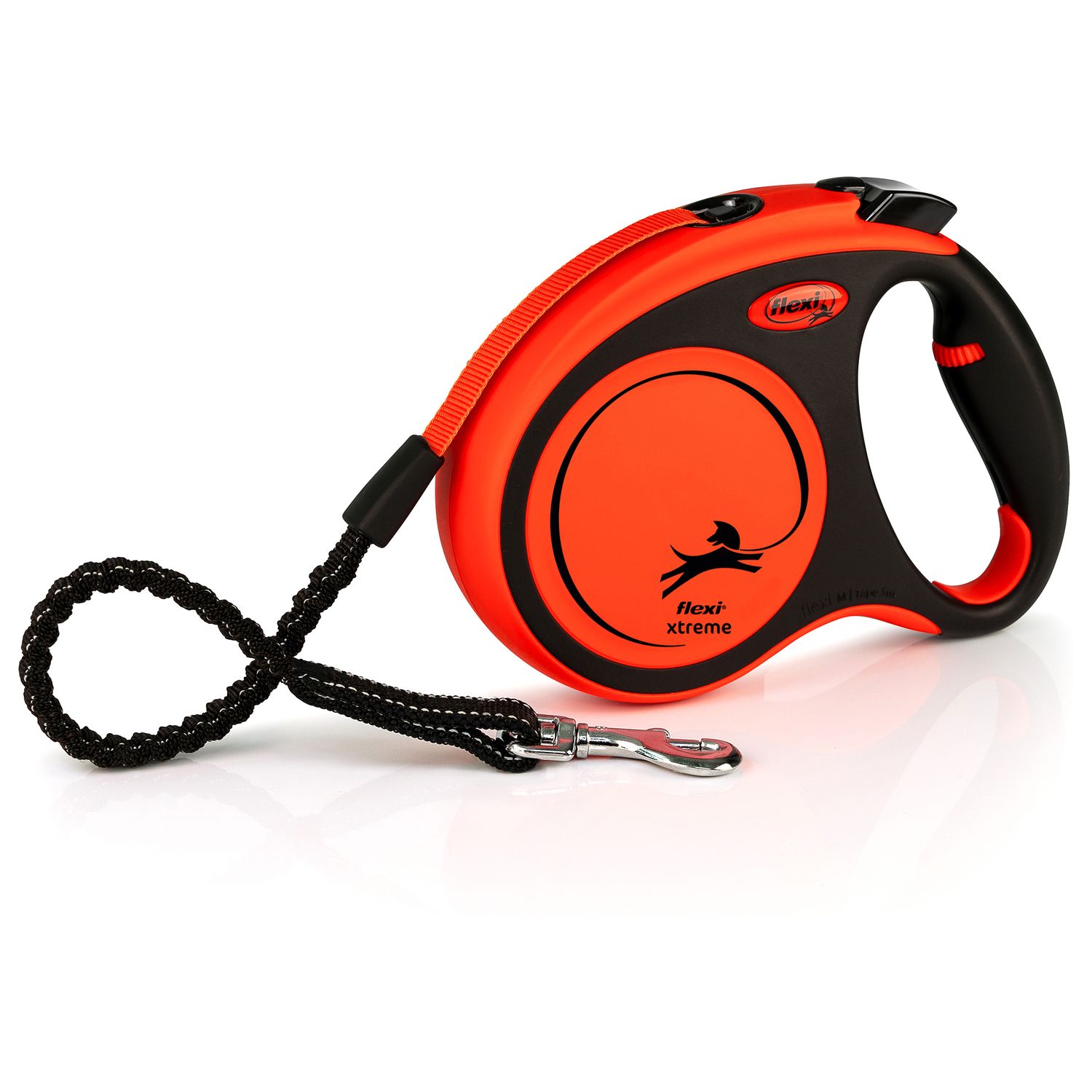 flexi рулетка Xtreme M (до 35 кг) 5 м лента оранжевая