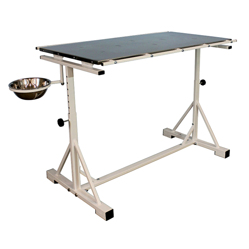 ТД ВЕТ Стол ветеринарный СВУ-35.02 1300х700х700-1030h мм, нерж/краска (каркас белый)