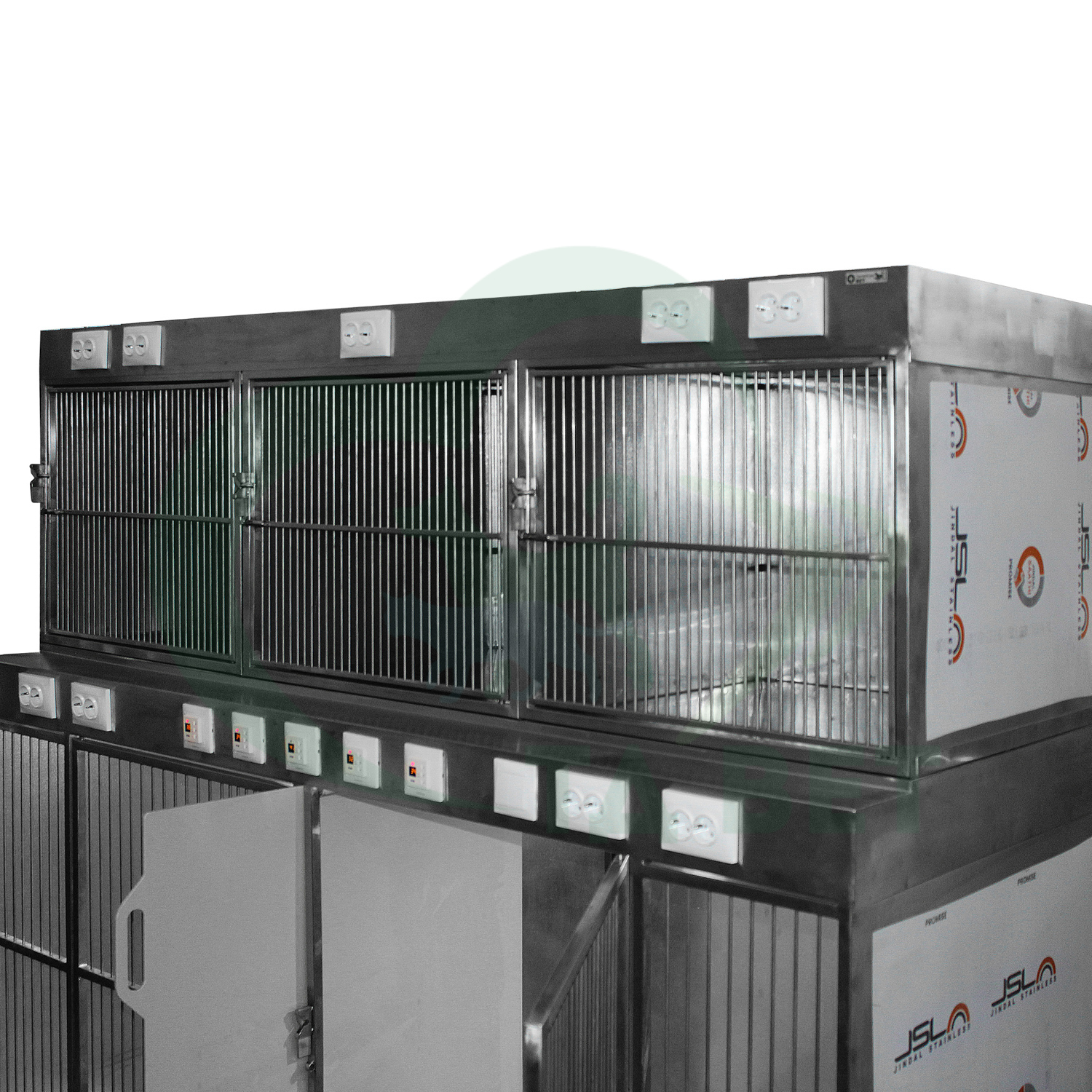 ТД ВЕТ(2) Модуль из 5 клеток из нерж. стали 2200х880(700)х1840(1860)h (пруток 30мм)