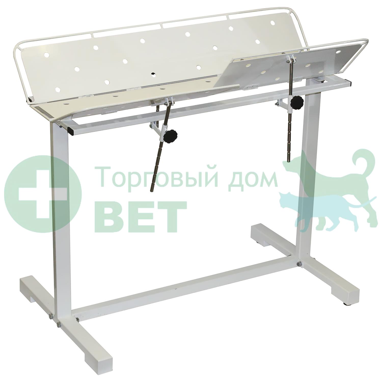 ТД ВЕТ (из наличия) Стол ветеринарный универсальный СВУ-25 по Виноградову, 1260x760x900h, каркас белый