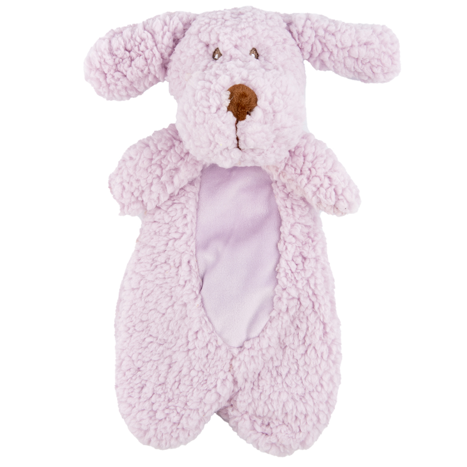 Игрушка AROMADOG Calm для собак Собачка без наполнителя 35 см с пищалкой, сиреневый