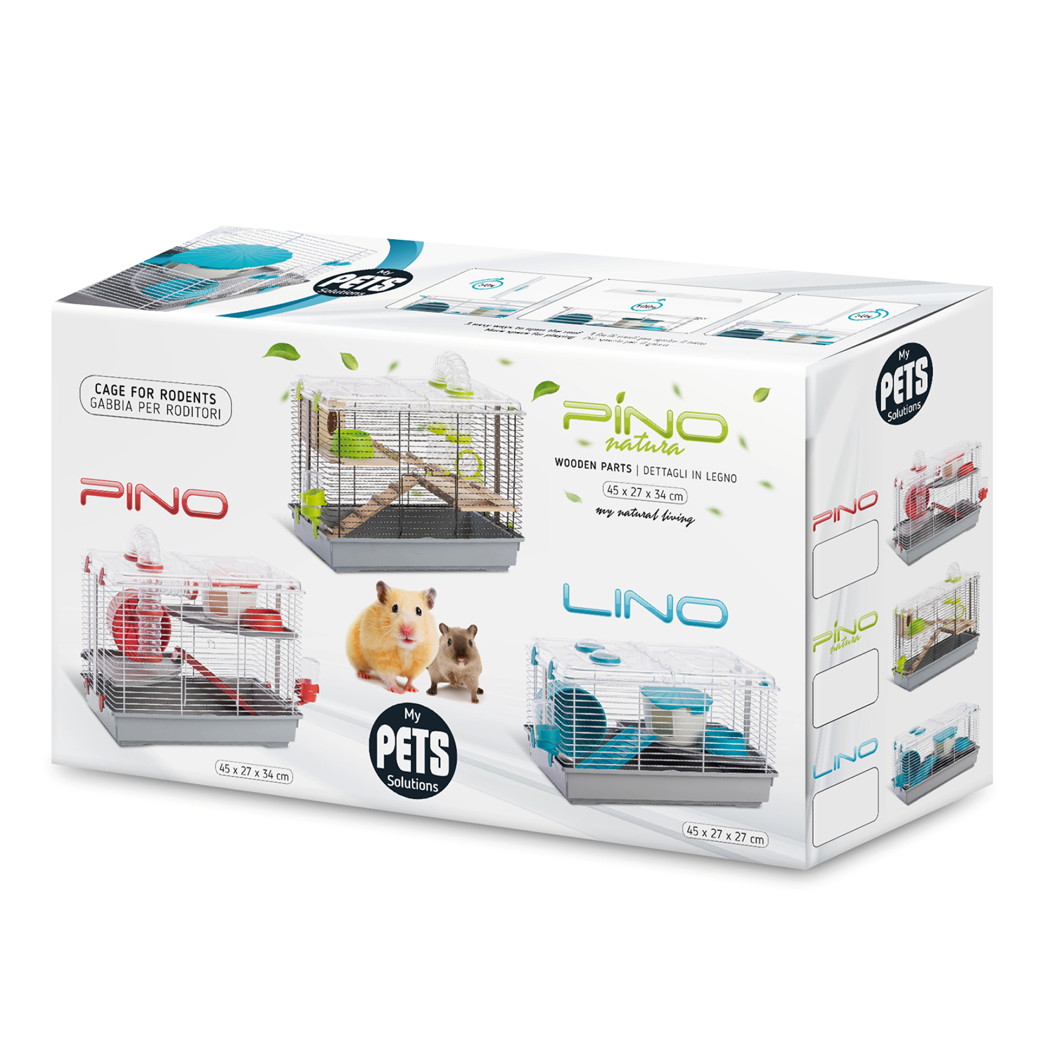 Клетка для грызунов My Pets Solutions PINO 45x27x34h см