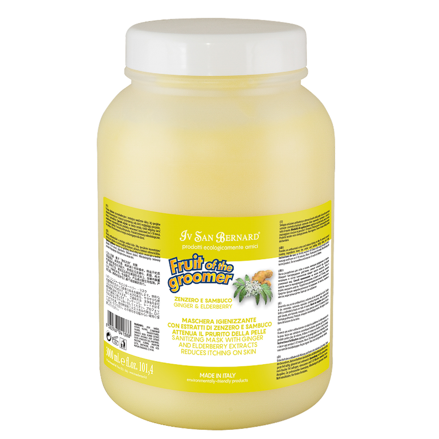 ISB Fruit of the Groomer Ginger&Elderbery Шампунь для любого типа шерсти против раздражений и перхоти 3,25 л