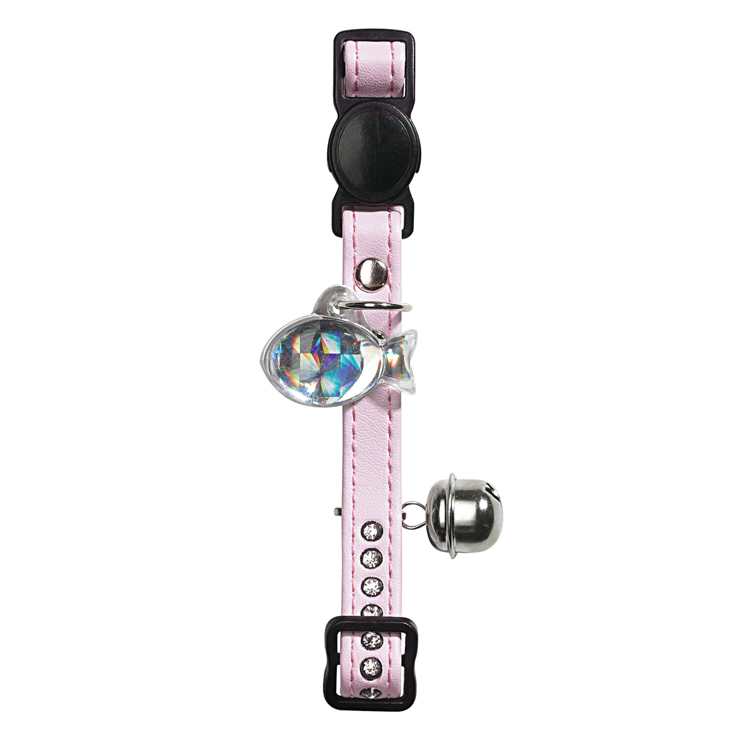 Hunter Smart ошейник для кошек со стразами Modern Luxus эко кожа светло-розовый СКИДКА 50%