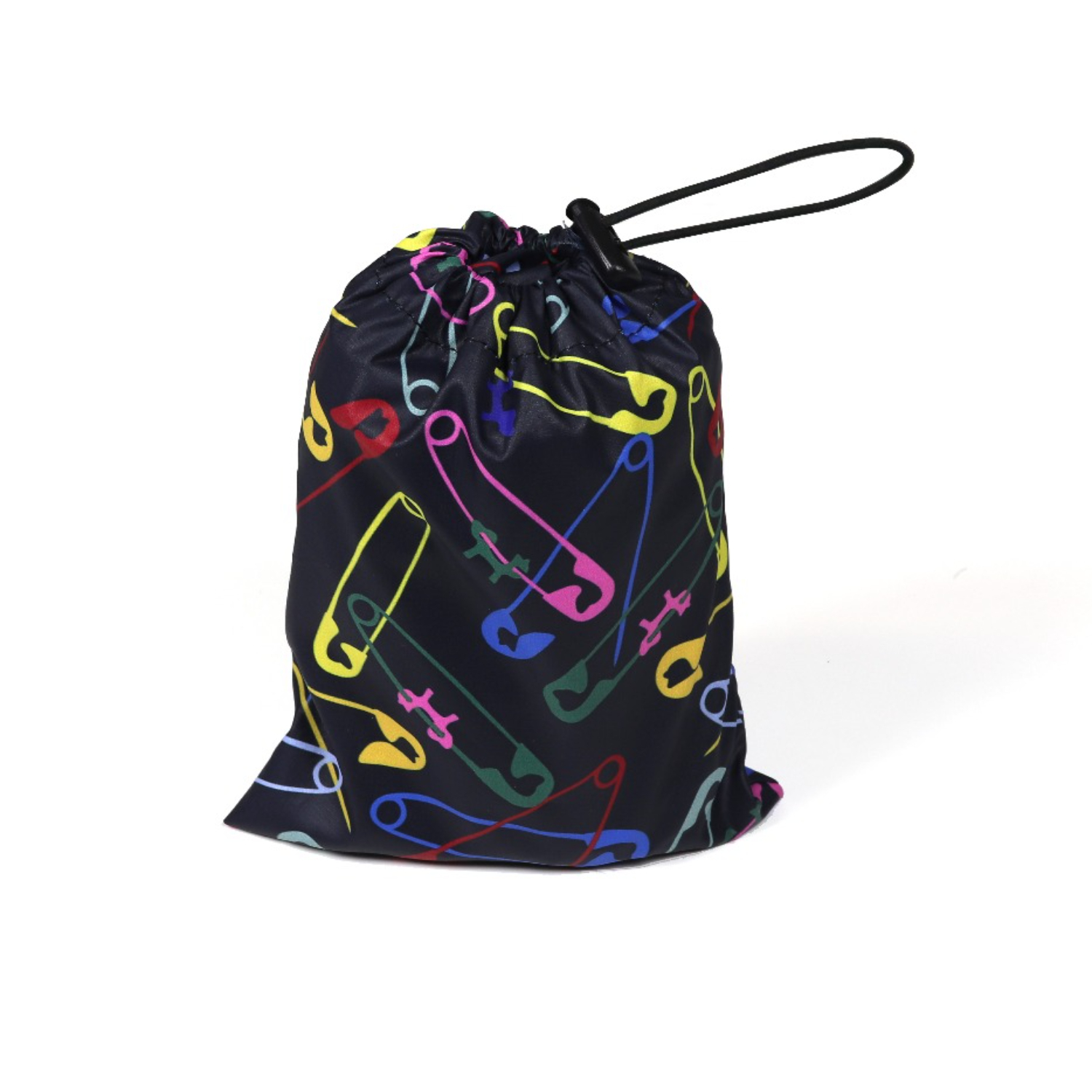 Дождевик United Pets для собак Easy 28, черный с разноцветными булавками