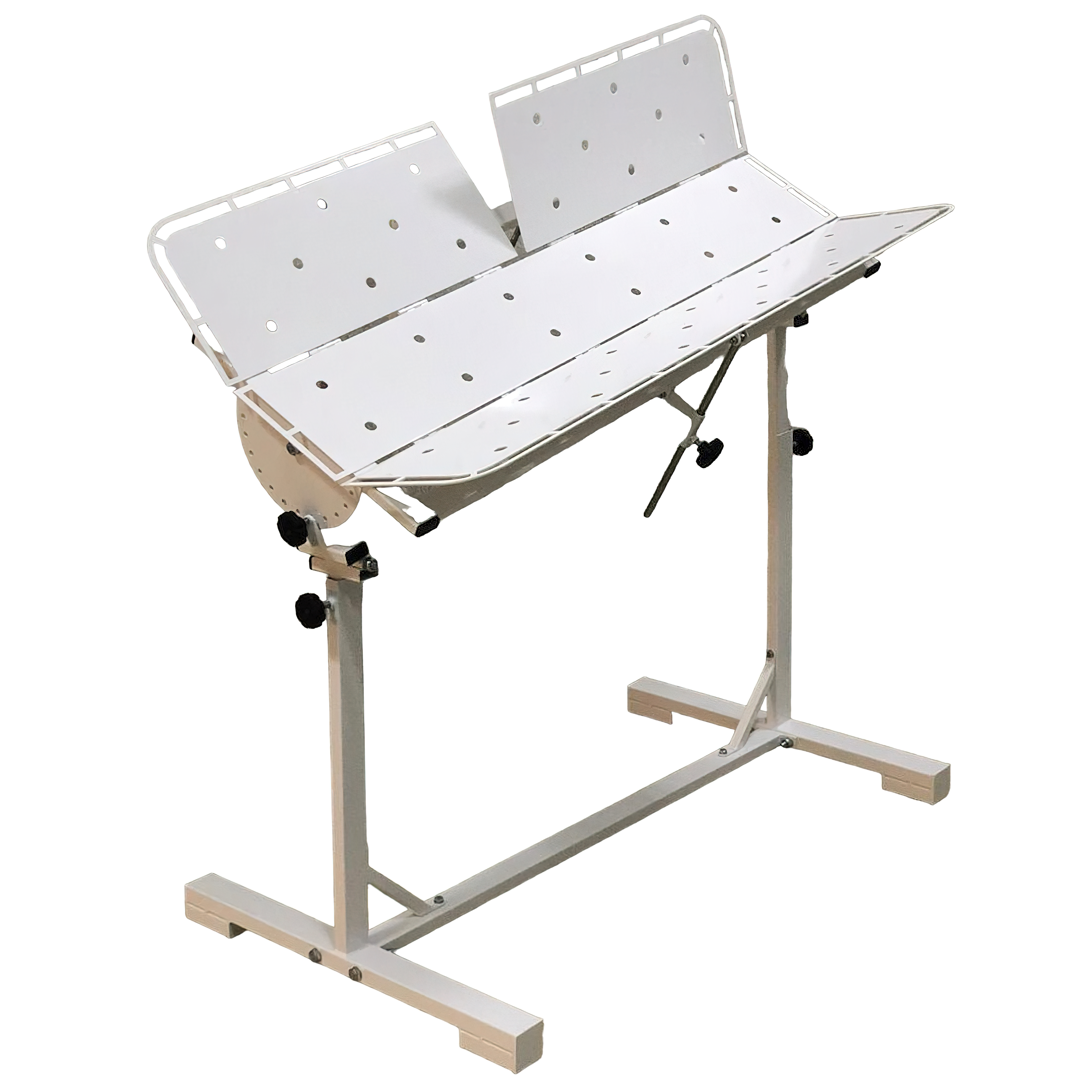 ТД ВЕТ Стол ветеринарный СВУ-27.01 /Классик/ 1260x760x900-1200h, по Виноградову, с рег. высоты и наклона, краска (каркас белый)