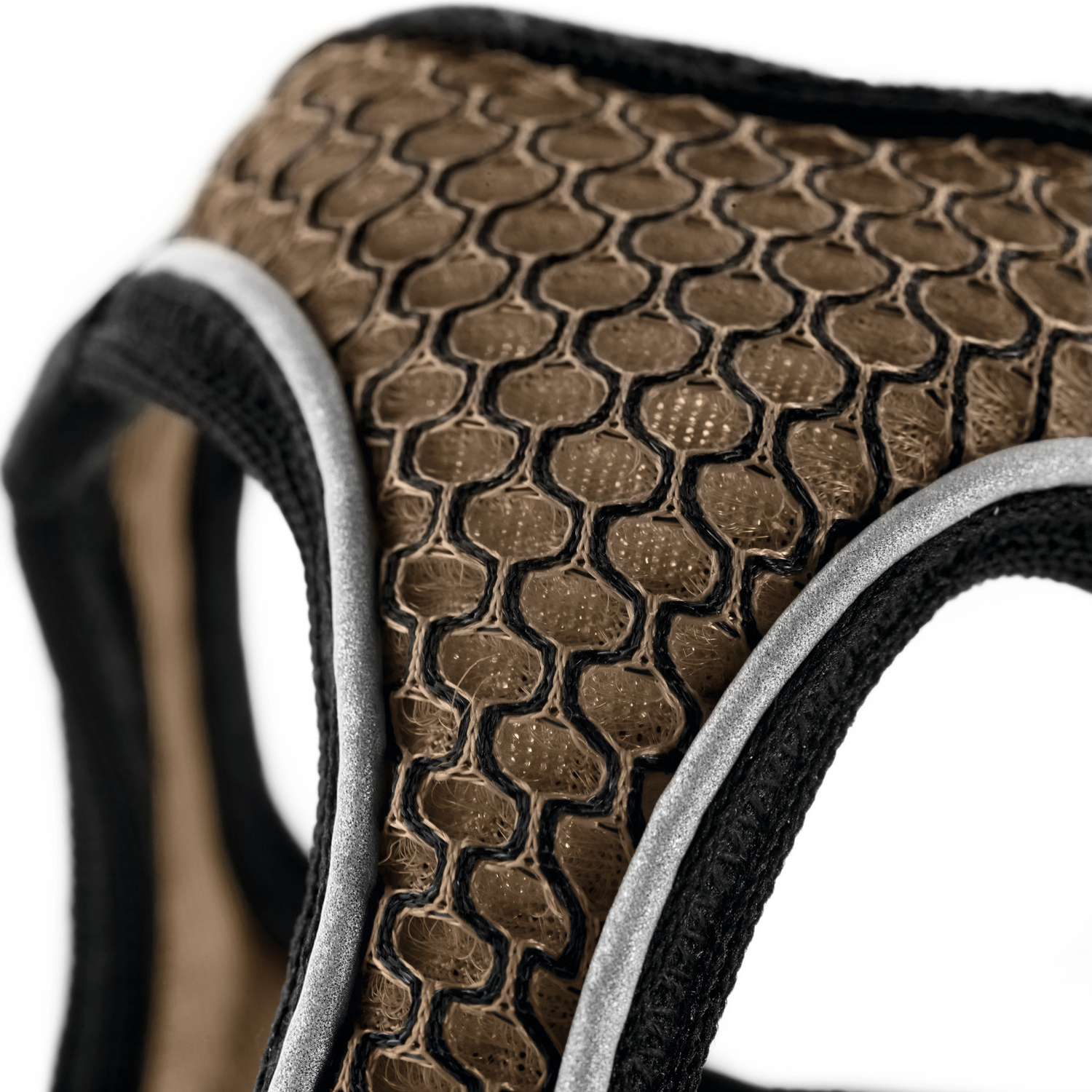 Hunter шлейка для собак Hilo Comfort 58-65 см, сетчатый текстиль, коричневая СКИДКА 50%