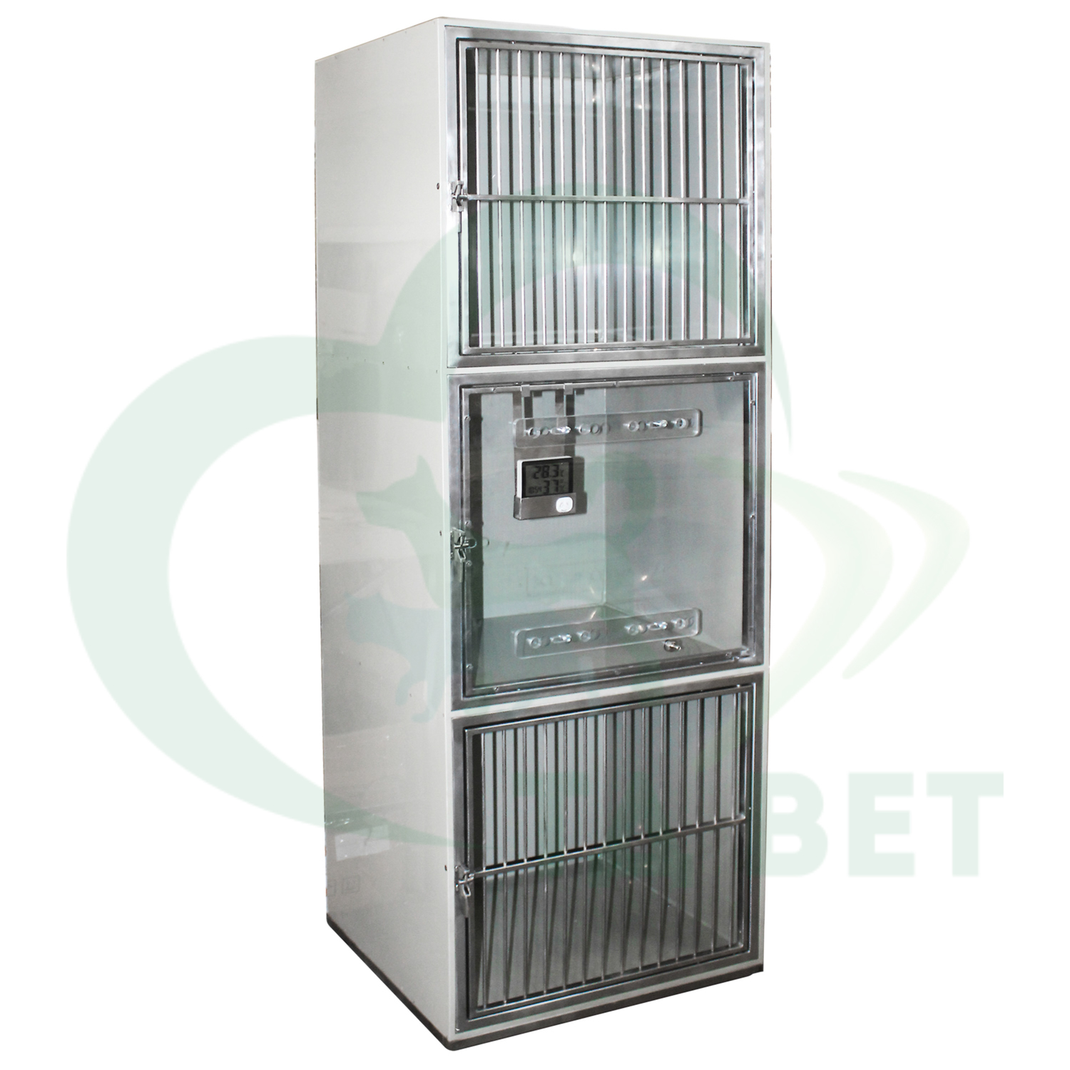 ТД ВЕТ Модуль клеток из полипропилена, 3х ярусный из 3 клеток 1/1/1, 600x600x1800(1960)h