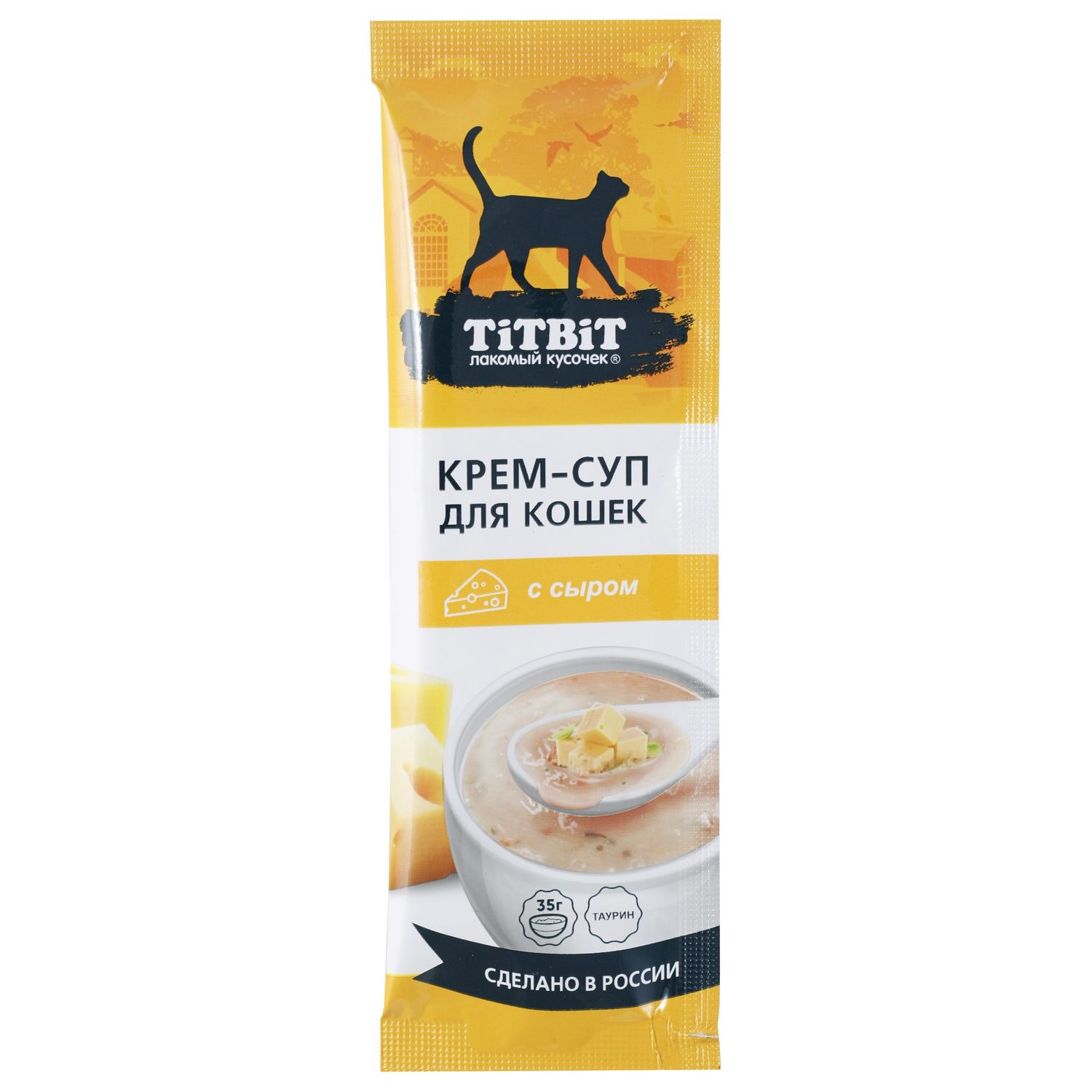Лакомство TiTBiT Крем-суп для кошек с сыром 35 г