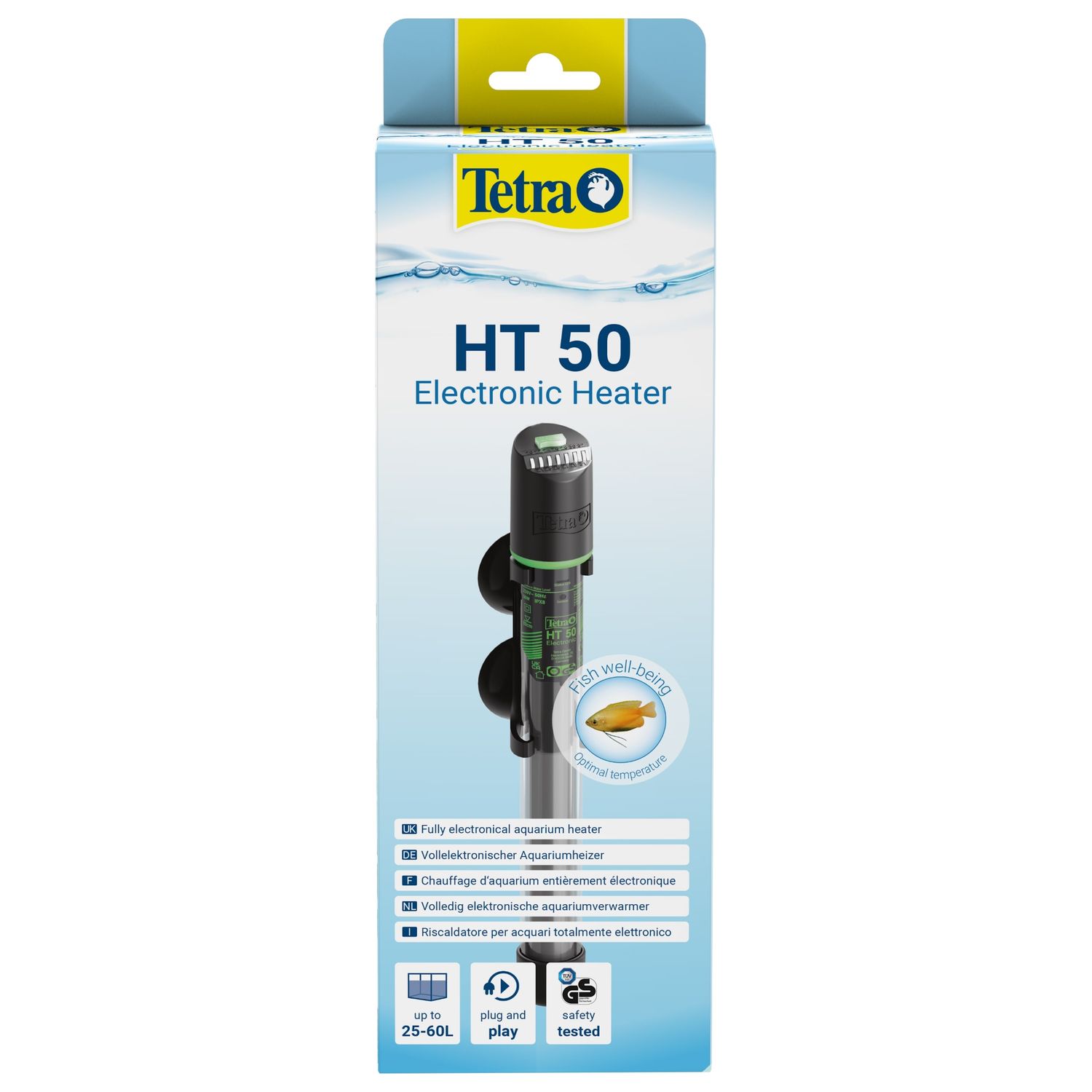 Нагреватель электронный Tetra HT 50 Вт для аквариумов 25-60л