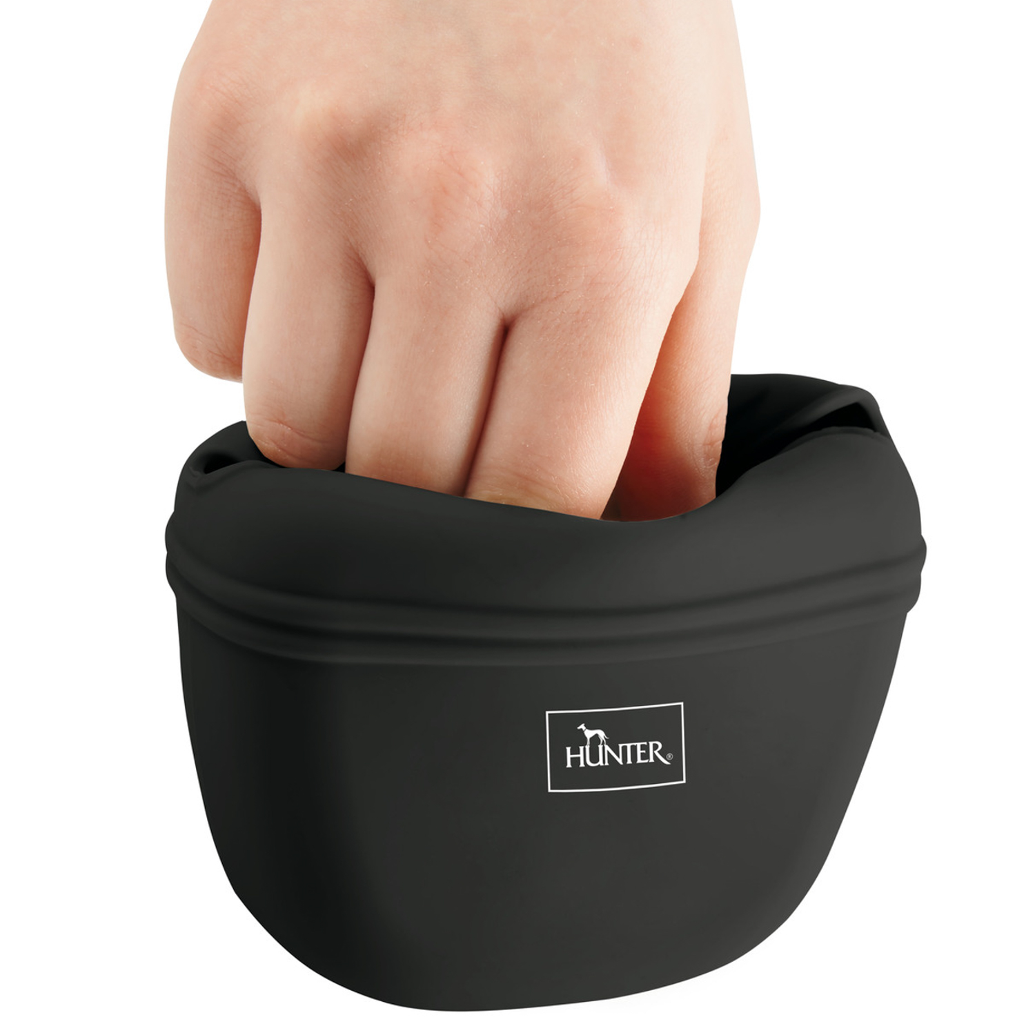 Hunter сумочка для лакомств силиконовая антрацит СКИДКА 30%
