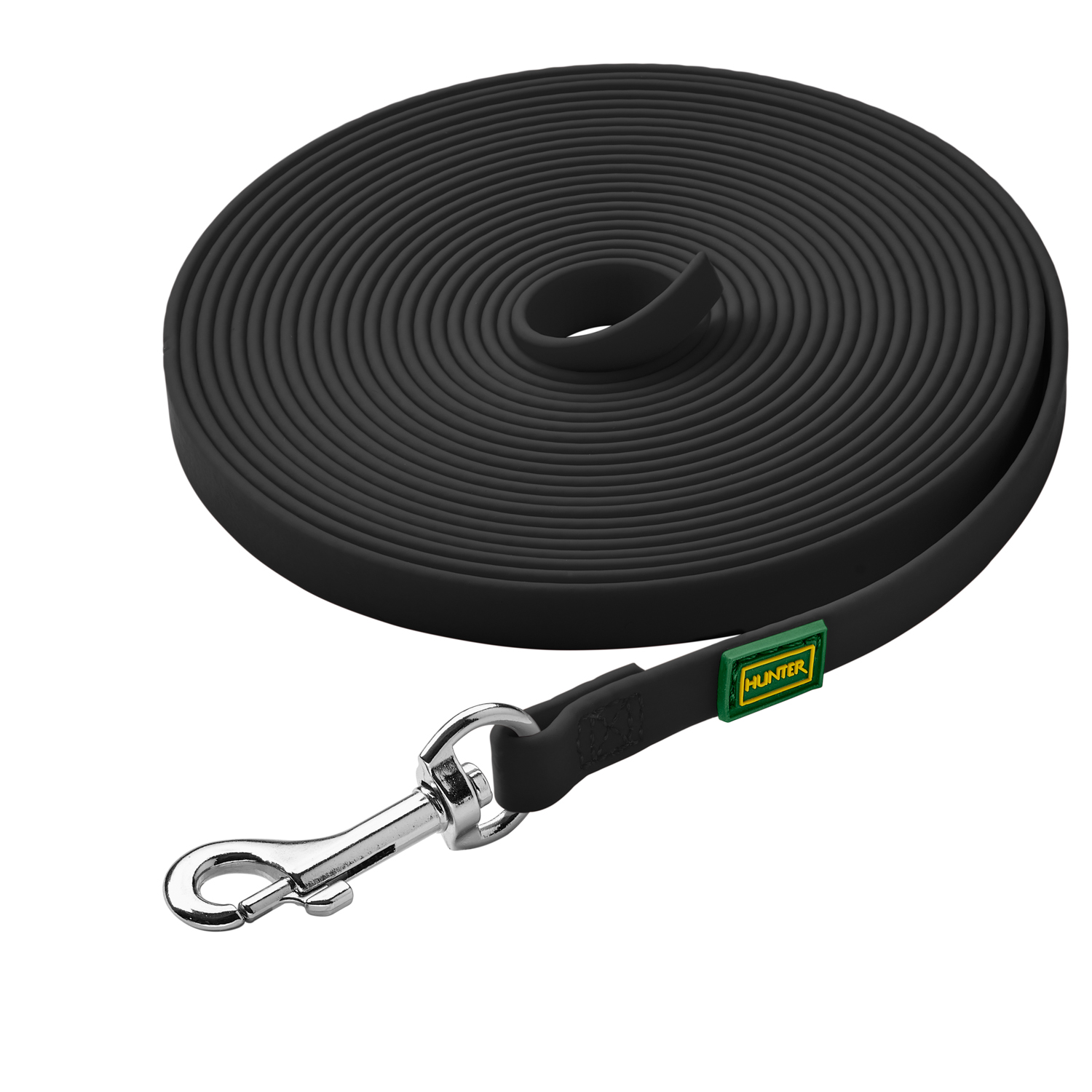 Hunter поводок для собак Convenience, 10/500, биотан, черный СКИДКА 40%