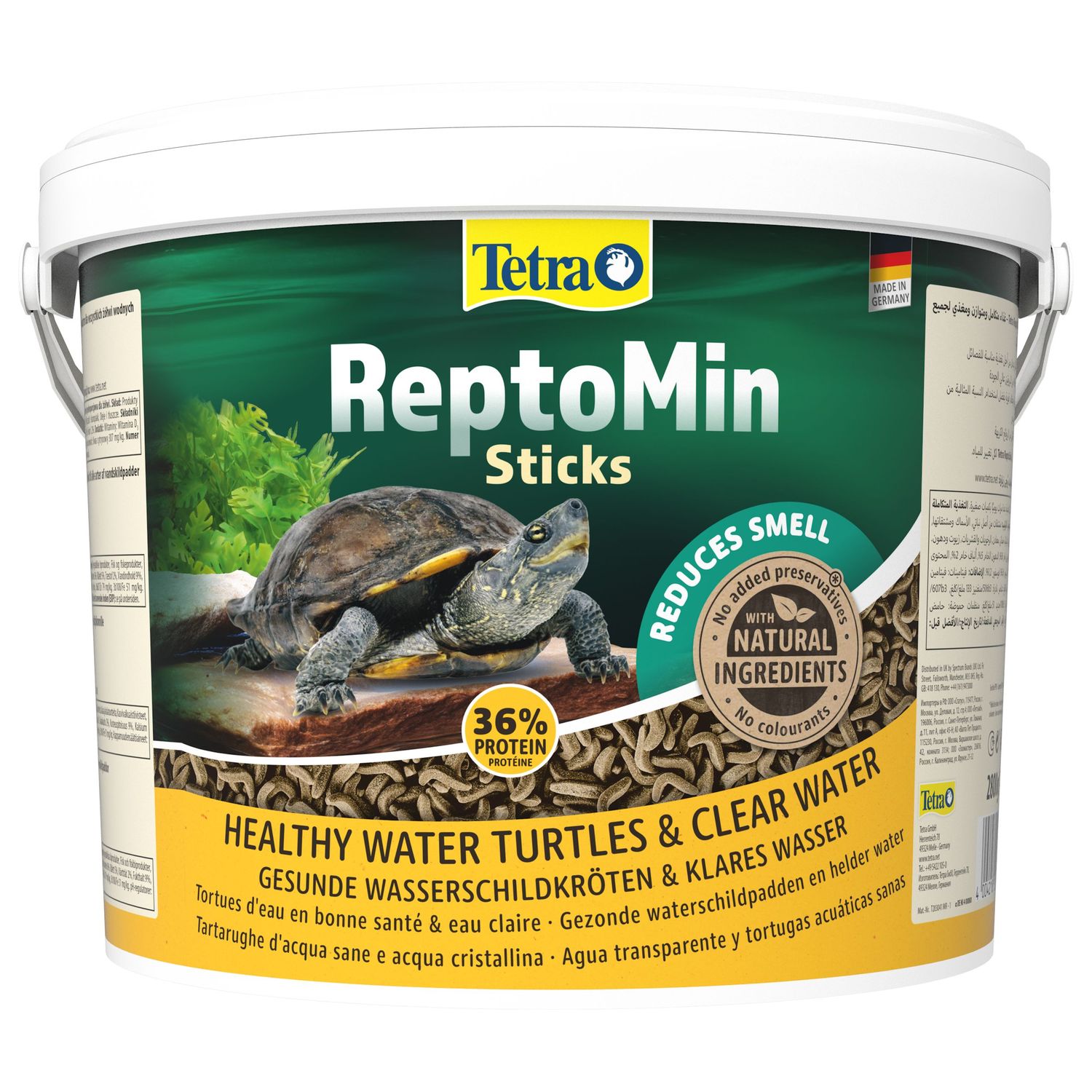 Tetra ReptoMin корм в виде палочек для водных черепах 10 л (ведро)