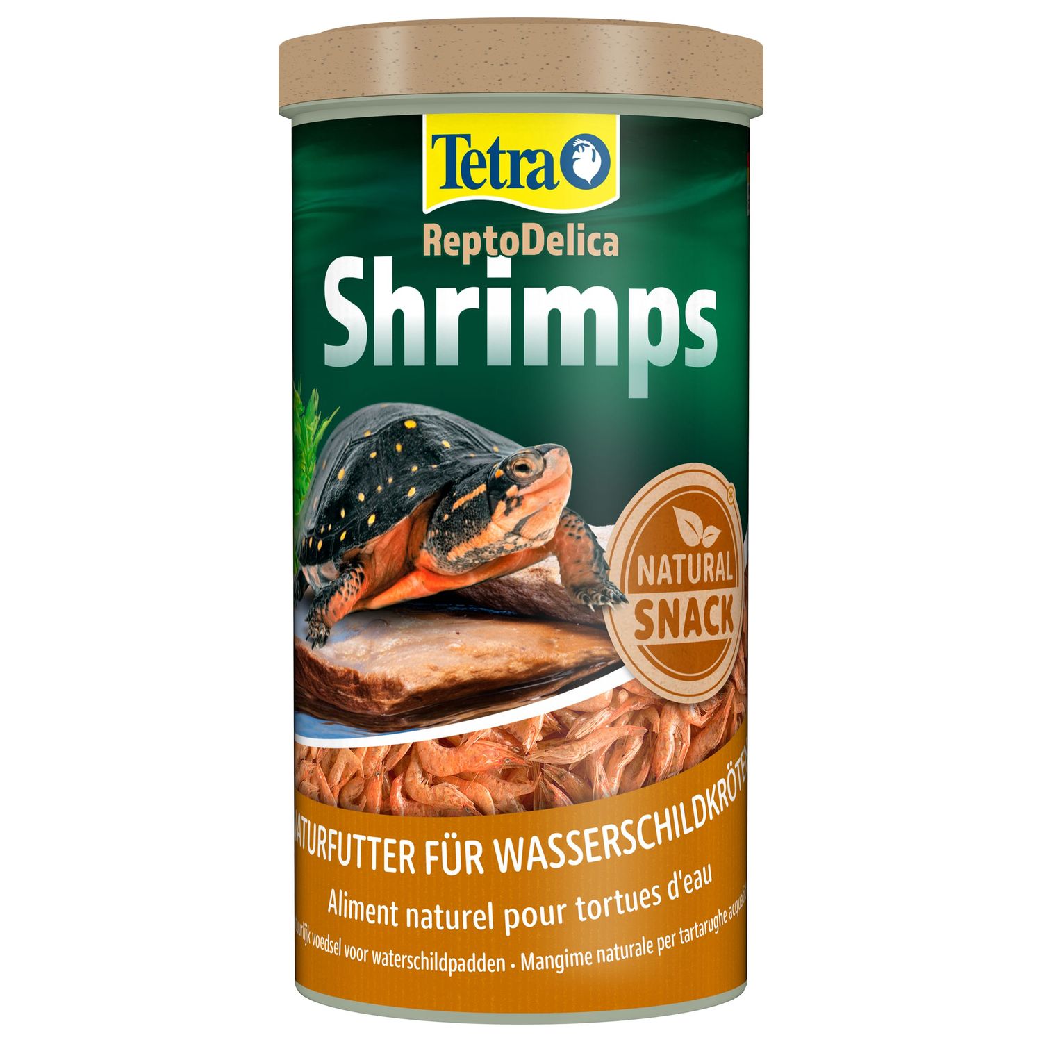 Tetra Repto Delica Shrimps креветки лакомство для водных черепах 1 л