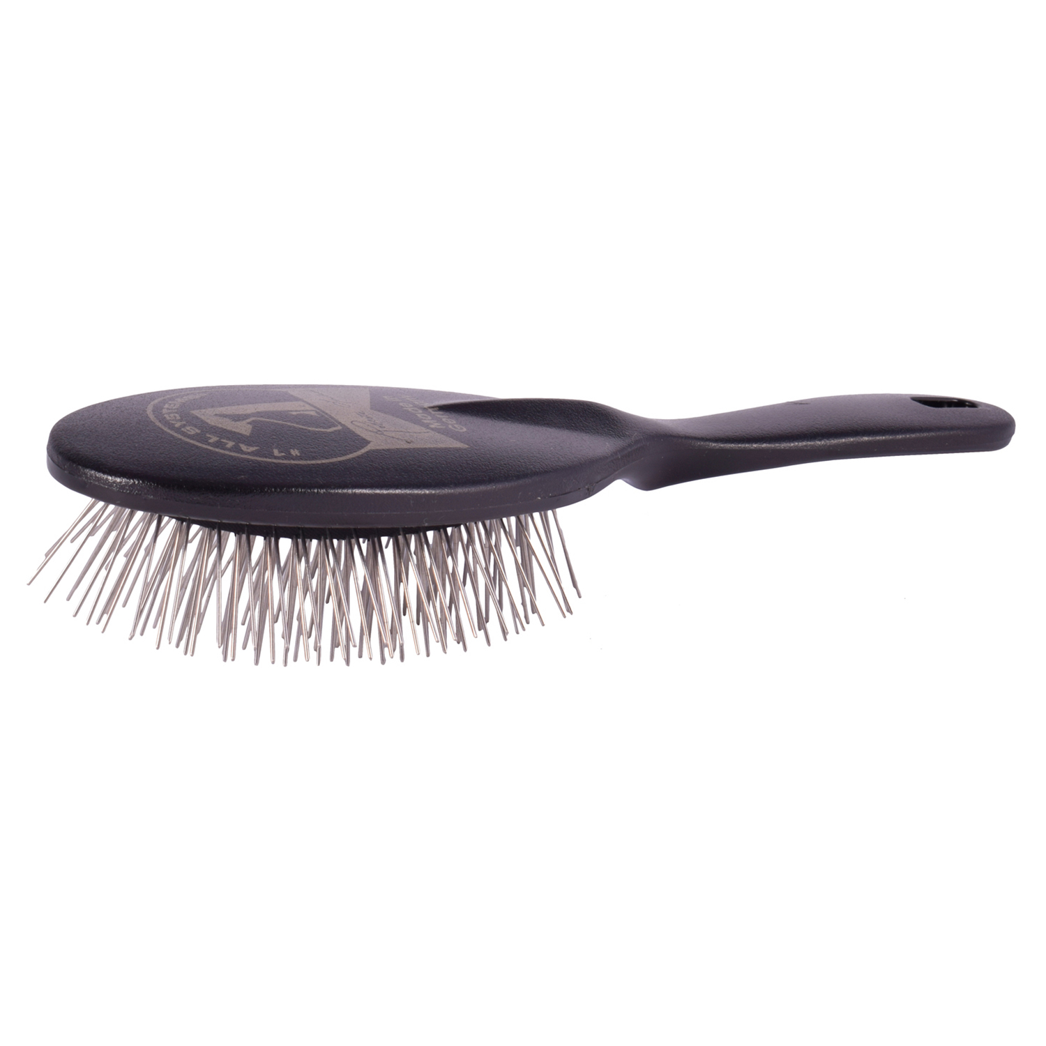 1 All Systems Pin brush small щетка черная овальная маленькая с пластиковой ручкой зубцы 27 мм СКИДКА 80%