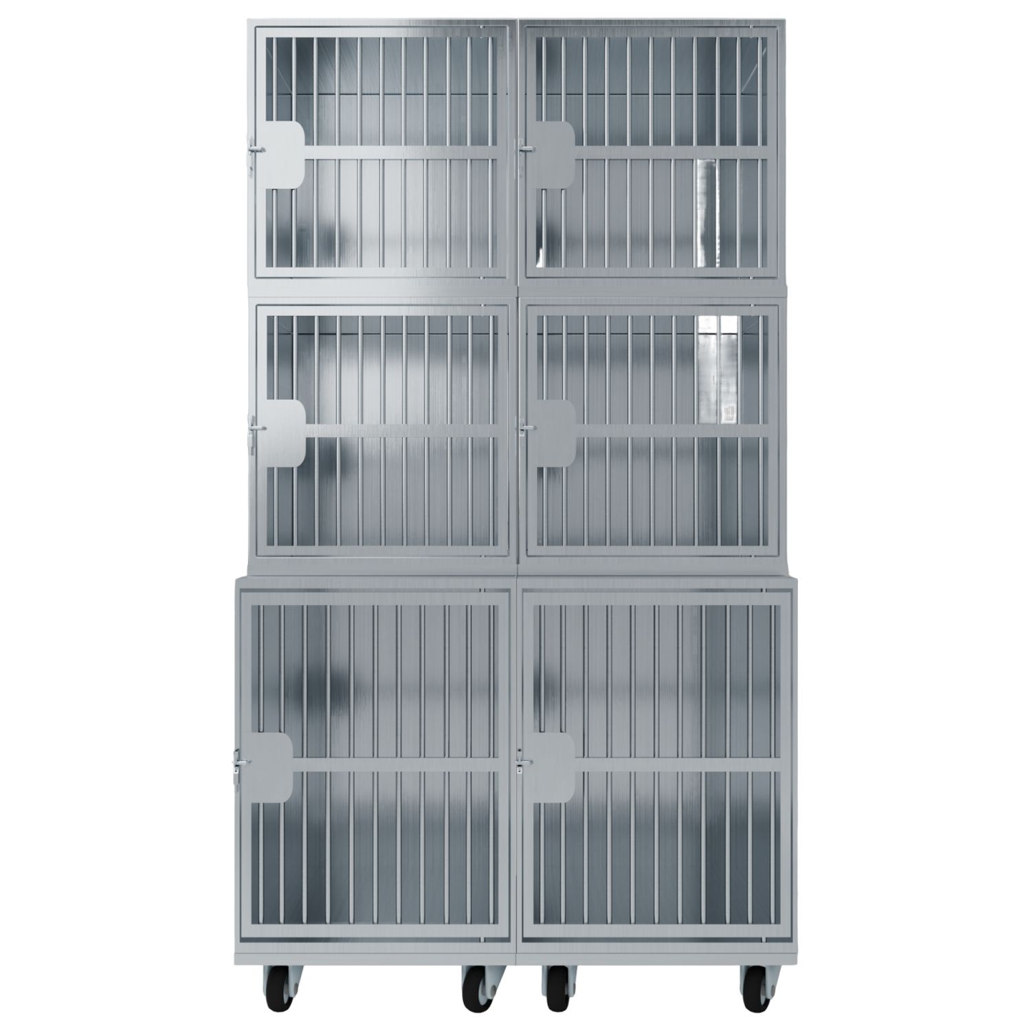 ТД ВЕТ Optima 6 Модуль на 6 клеток 1200х750(600)х2060(2160)  мм  с колесами