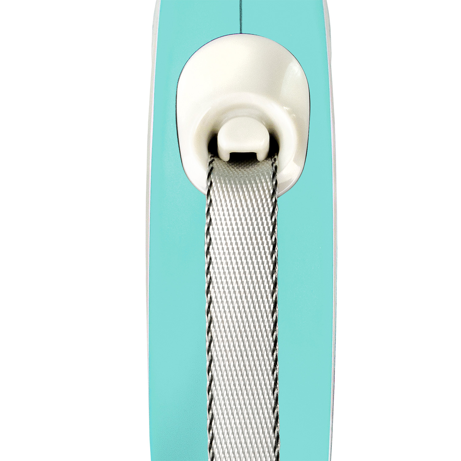 flexi рулетка NEW LINE Comfort M (до 25 кг) лента 5 м серый/голубой