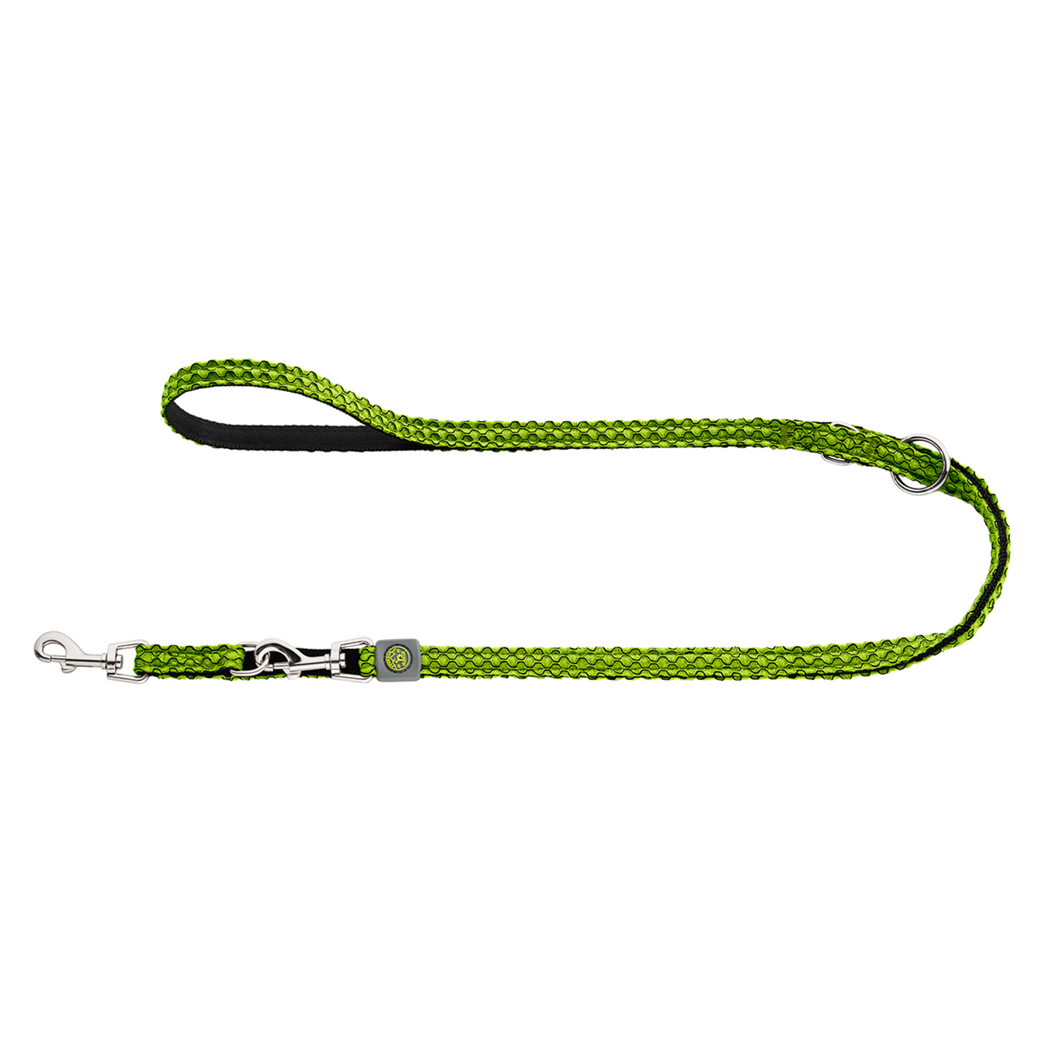 Hunter поводок-перестежка для собак Hilo 20 / 200 нейлон лайм СКИДКА 50%
