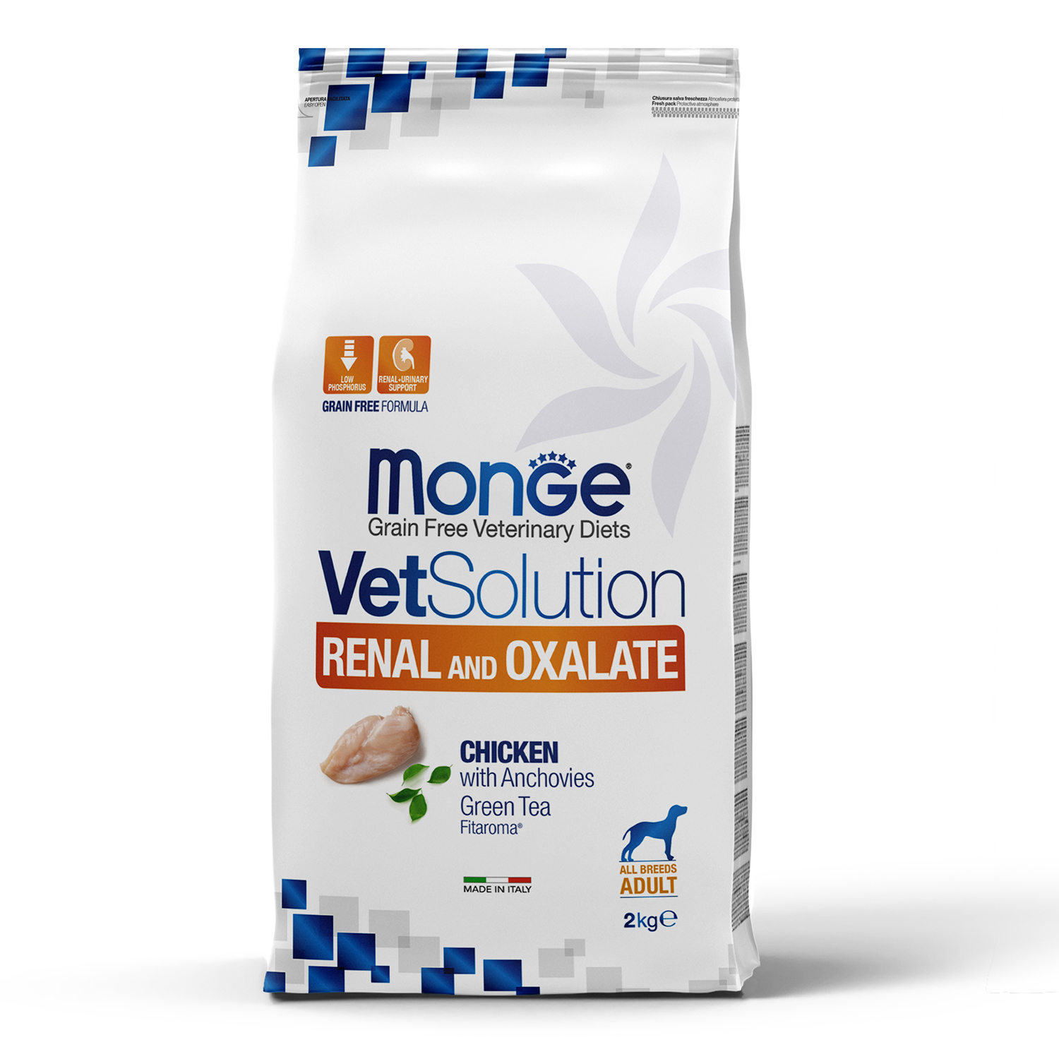 Диетический корм Monge VetSolution Dog Renal and Oxalate Ренал и Оксалат для собак при ХПН 2 кг