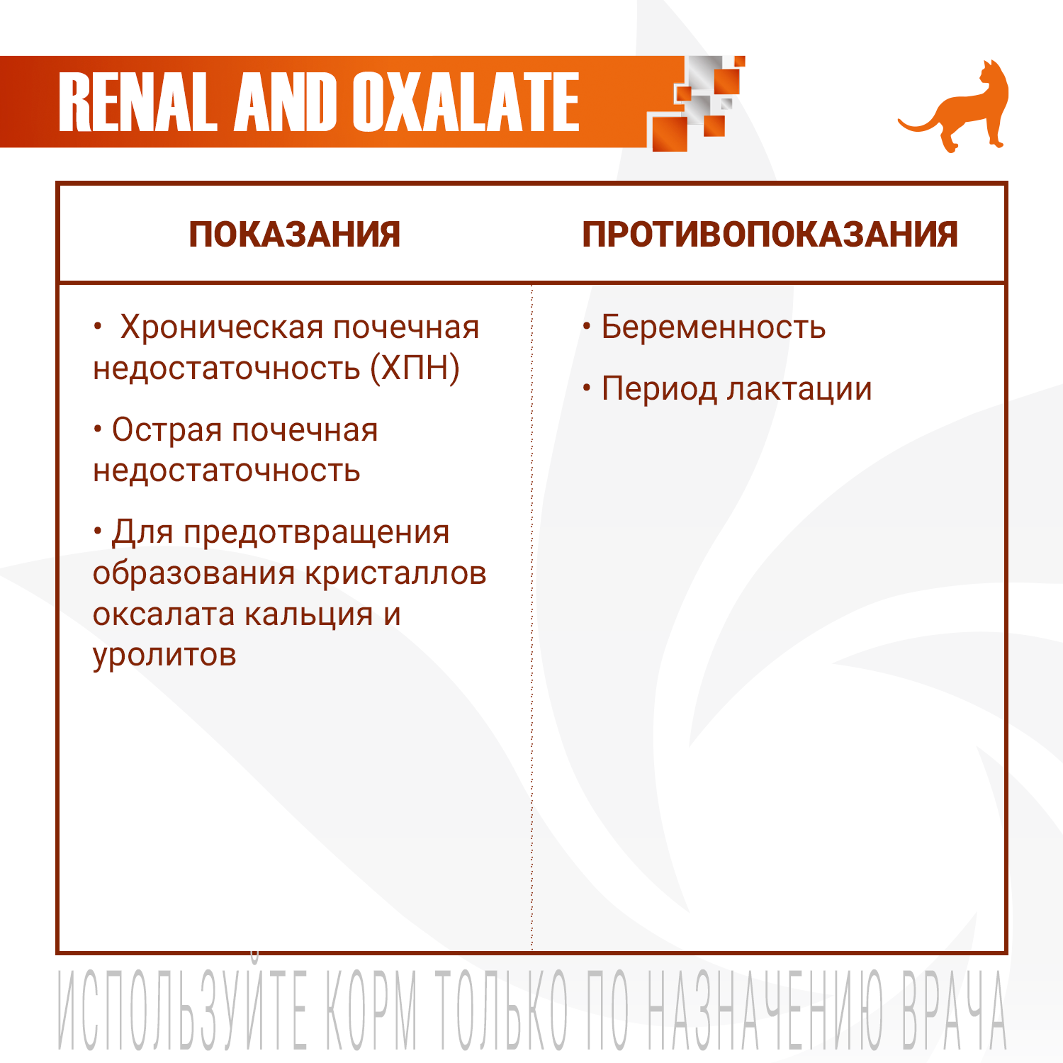 Диетический корм Monge VetSolution Cat Renal and Oxalate Ренал и Оксалат для кошек при ХПН и профилактике образования оксалатов 100 г