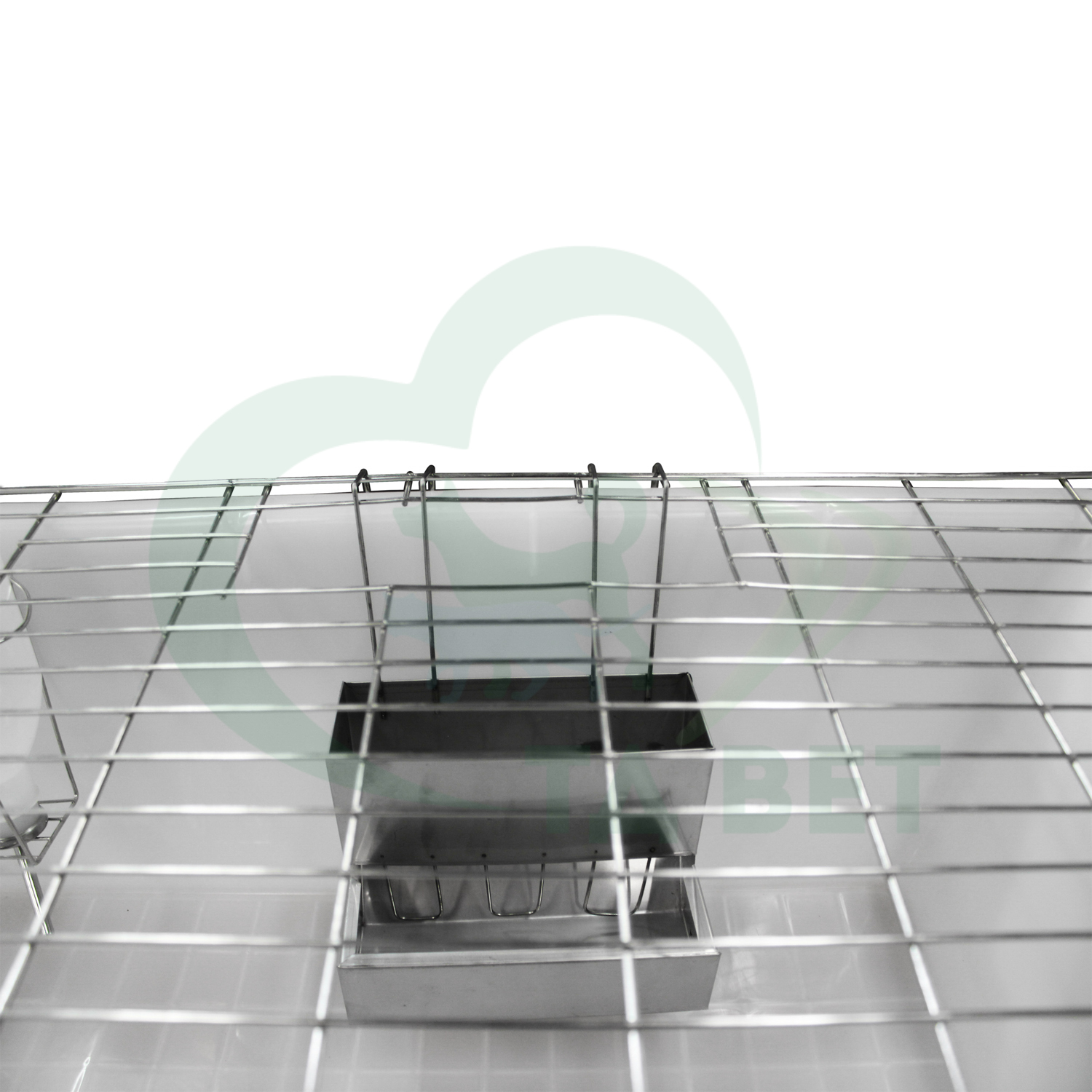 ТД ВЕТ Стеллаж для вивария, трехуровневый с клетками 990x650x1375(1500)h на колесах