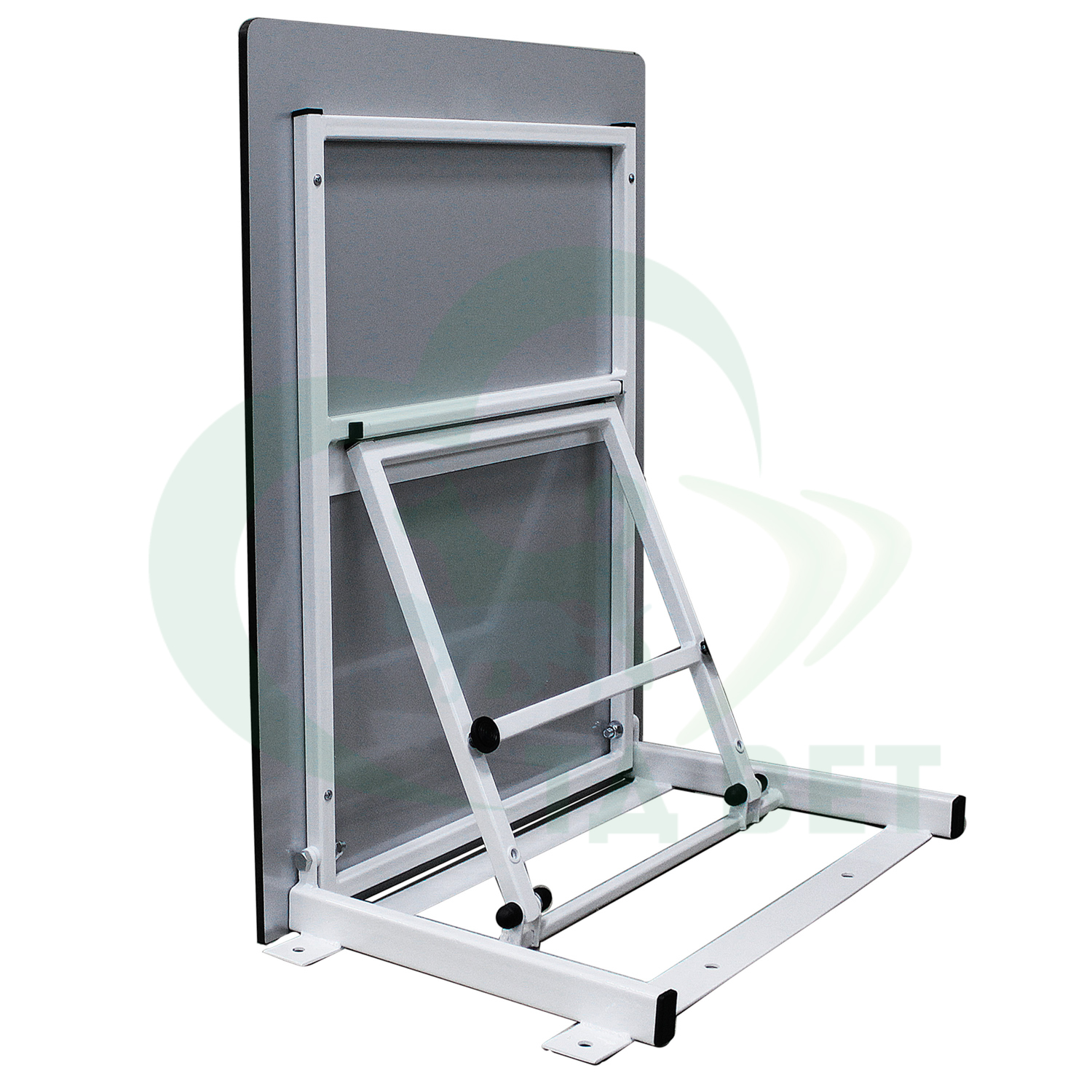 ТД ВЕТ Стол ветеринарный откидной Vetbot-11 с креплением на стену, столешница HPL, 800х600, (каркас белый)