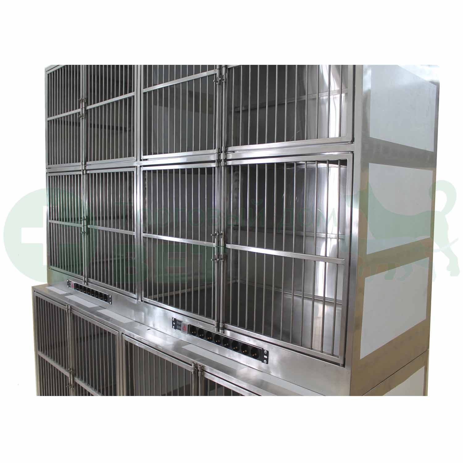 ТД ВЕТ Модуль клеток из нерж. стали, 3х ярусный из 6 клеток 2/2/2, 2000х700(600)2100-2120h