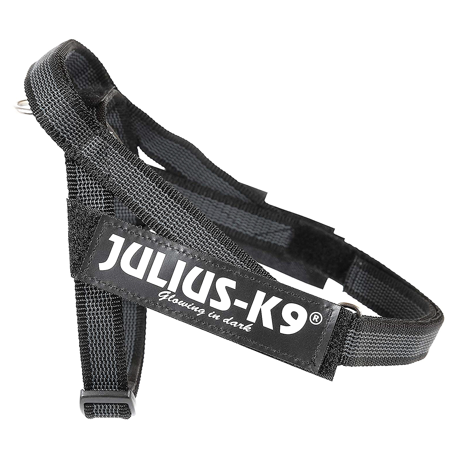 JULIUS-K9 шлейка для собак Ремни Color & Gray IDC® Mini (49-65см / 7-15кг), черный СКИДКА 50%