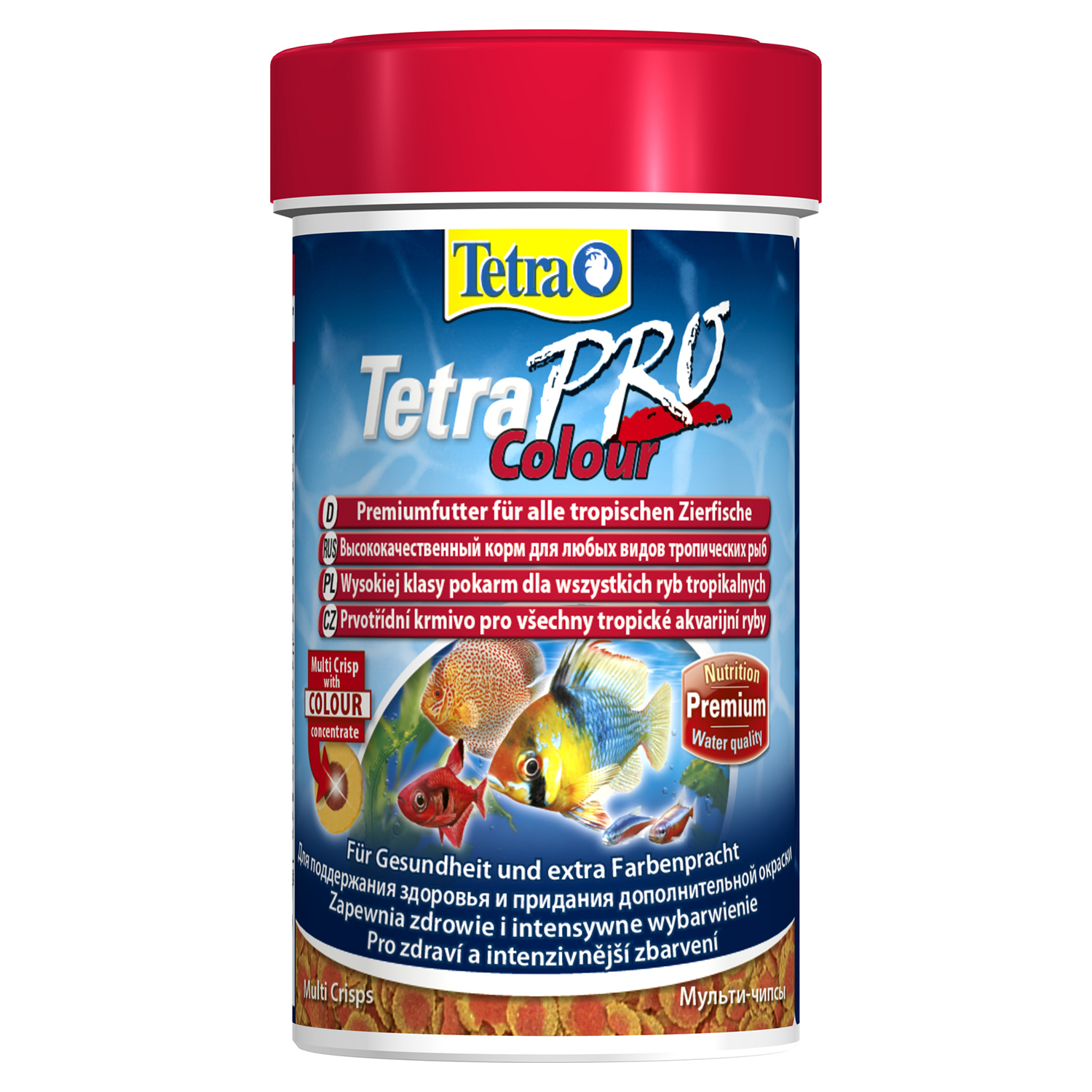 TetraPro Color Crisps корм-чипсы для улучшения окраса всех декоративных рыб 100 мл