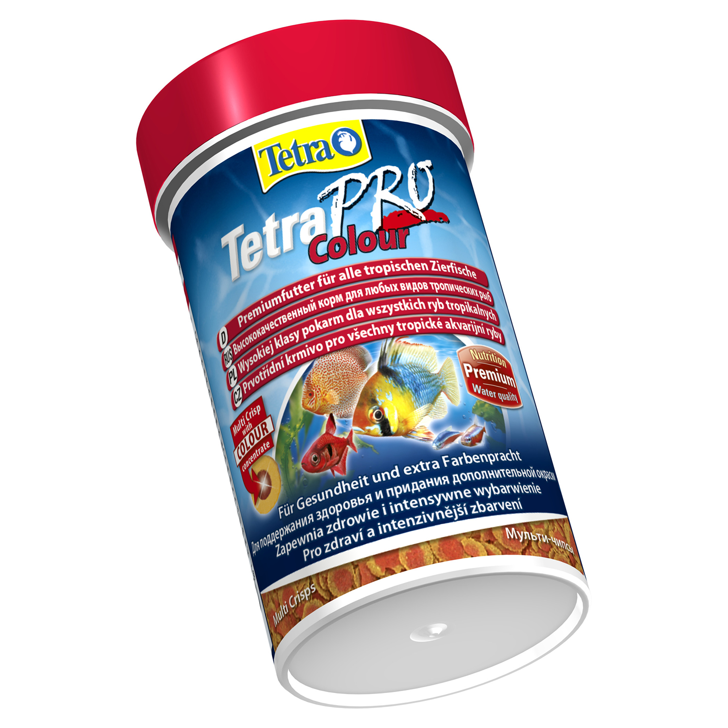 TetraPro Color Crisps корм-чипсы для улучшения окраса всех декоративных рыб 100 мл