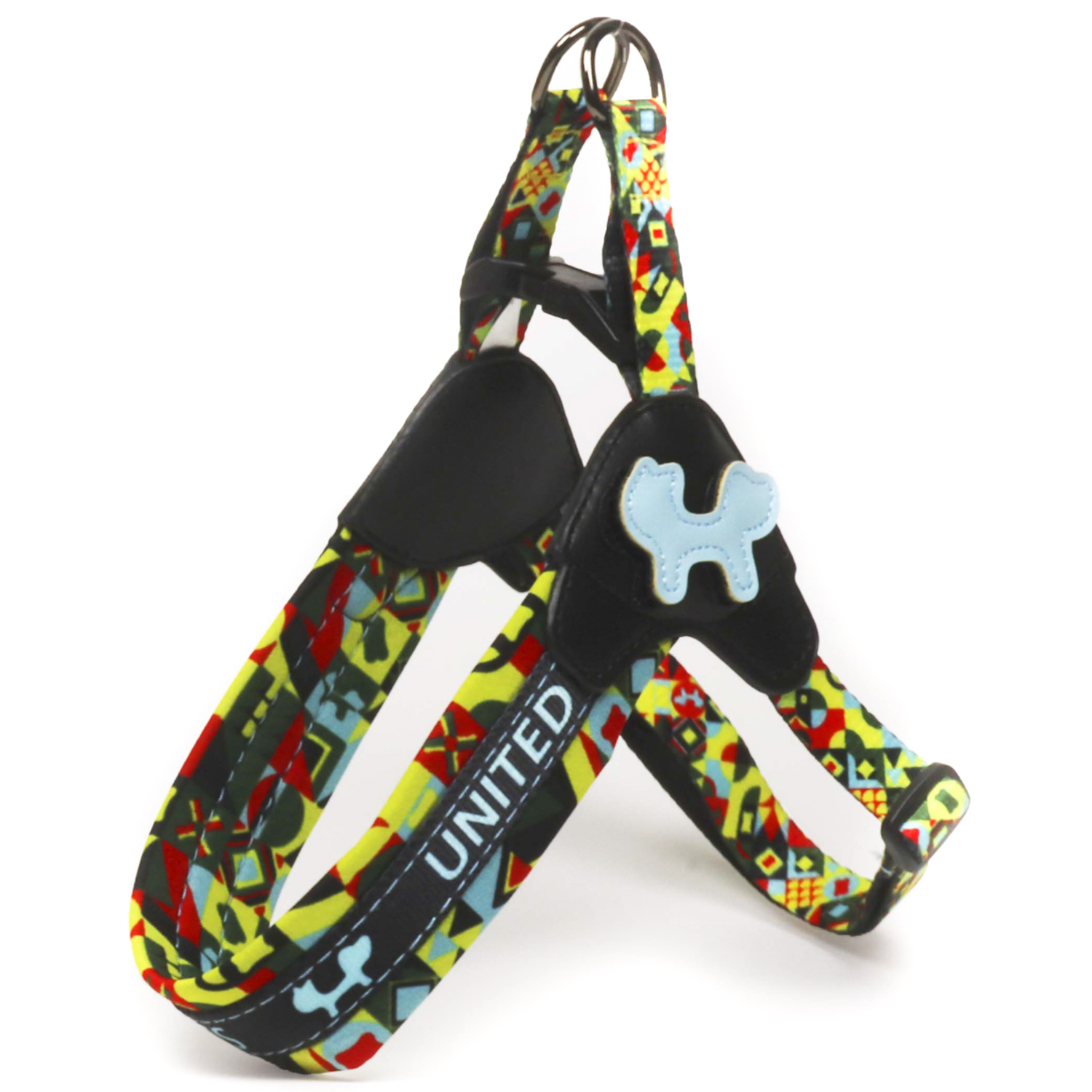 Шлейка United Pets для собак Complete me L 51 x 44-58 см, разноцветный рисунок