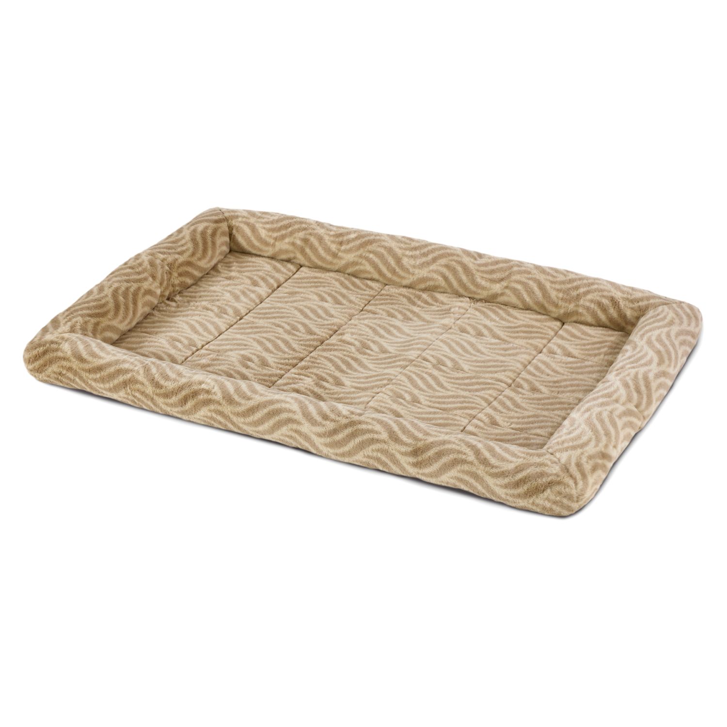 Лежанка MidWest Deluxe Wave Bed для собак и кошек меховая 102х67,5х9 см, цвет песочный