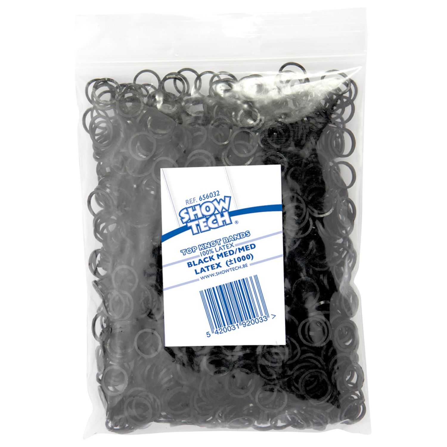 SHOW TECH латексные резинки 9 мм черные 1000 шт