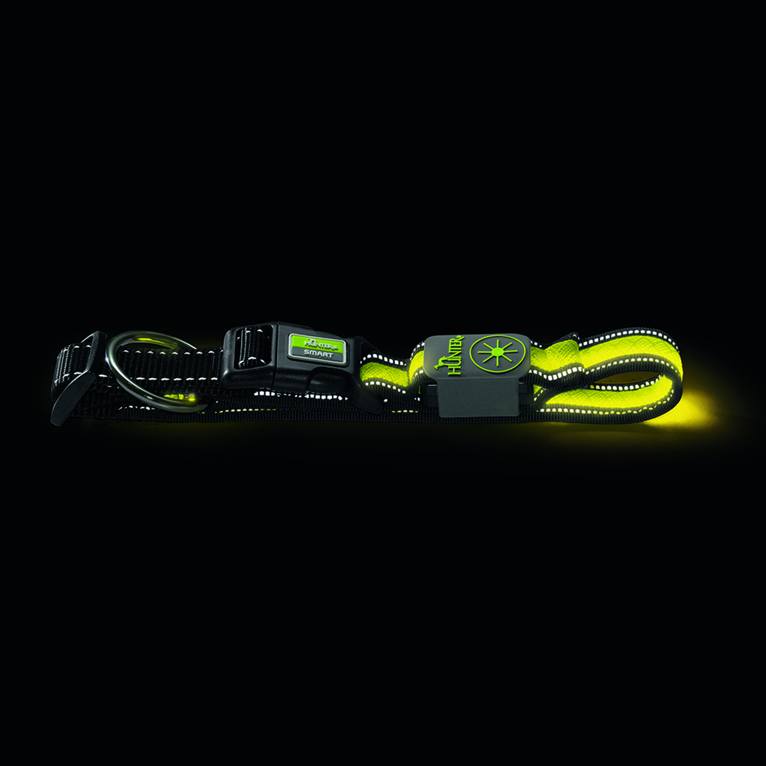 Hunter LED Ошейник Manoa Glow L (55-60)/2,5 желтый СКИДКА 50%