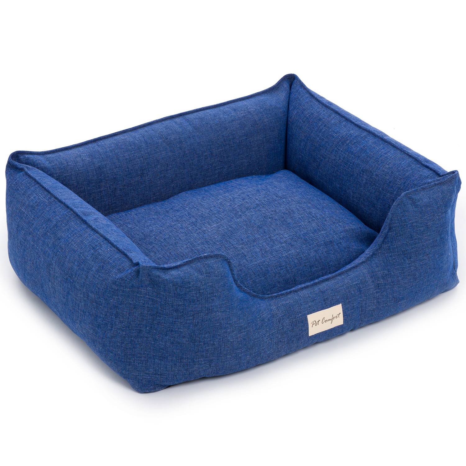 Лежанка Pet Comfort для собак средних пород, Alpha Mirandus 33, размер M, 65х80 см, синий СКИДКА 50%