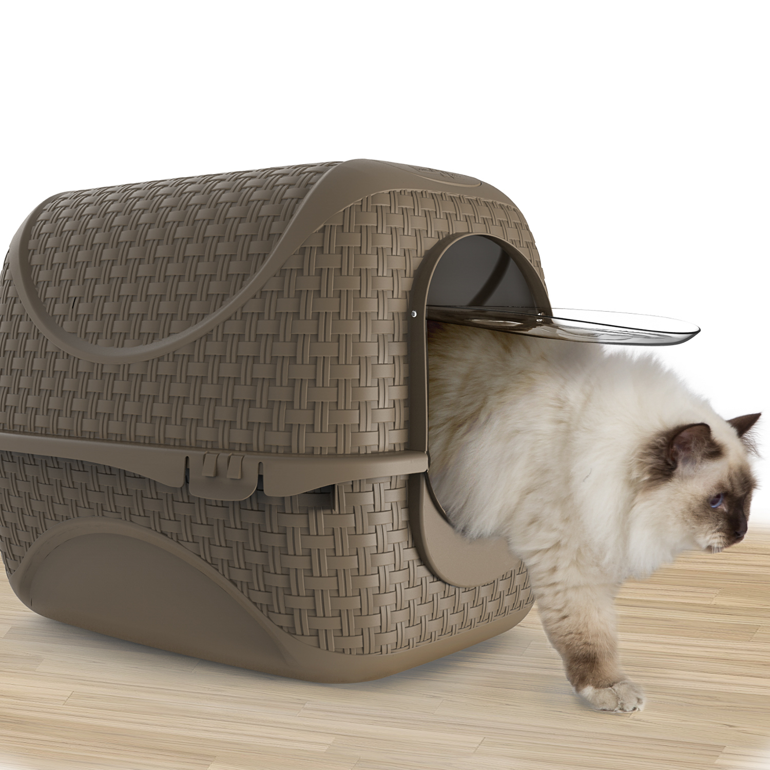 BAMA PET био-туалет для кошек PRIVE 42х50,5х39,6h см, коричневый СКИДКА 40%