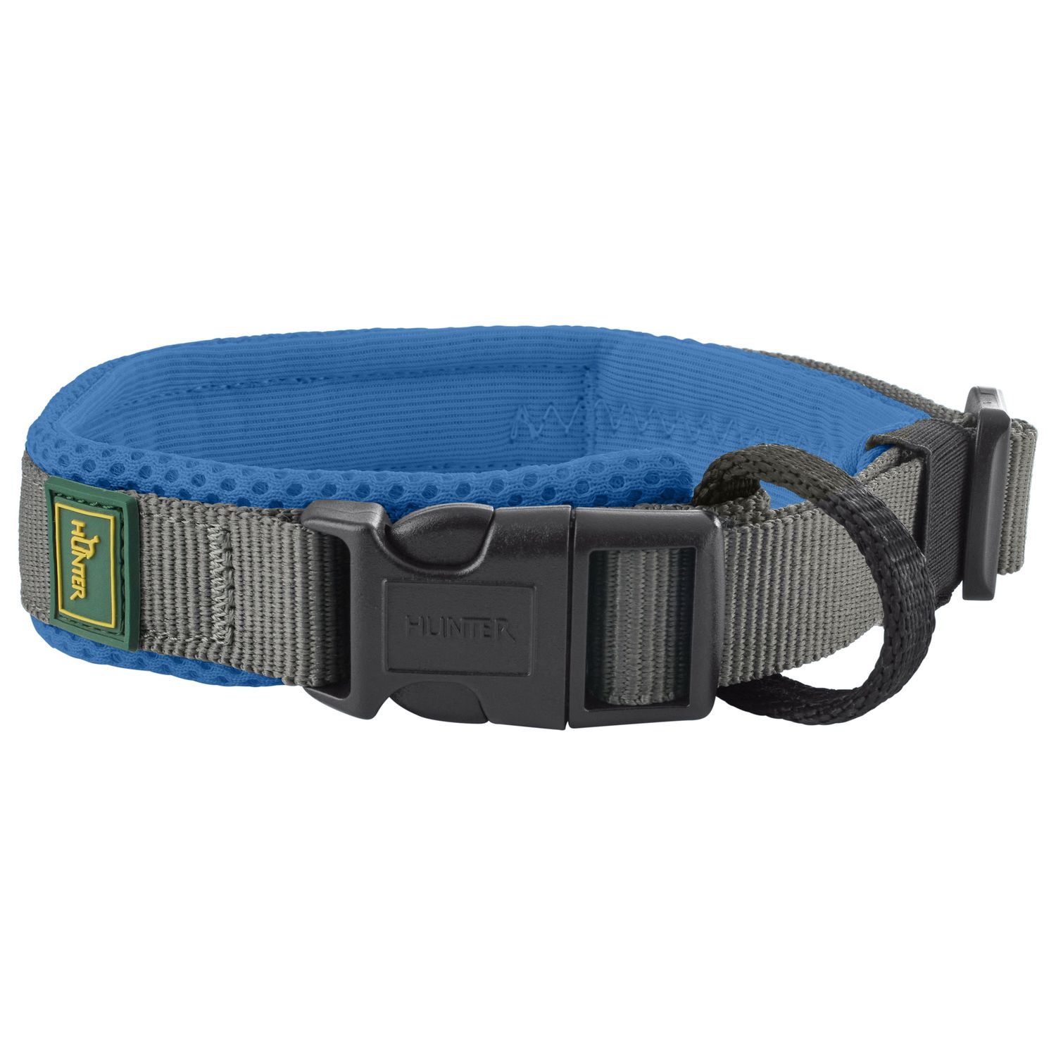 Ошейник Hunter Maldon для собак 45-55 см, размер L, синий/серый