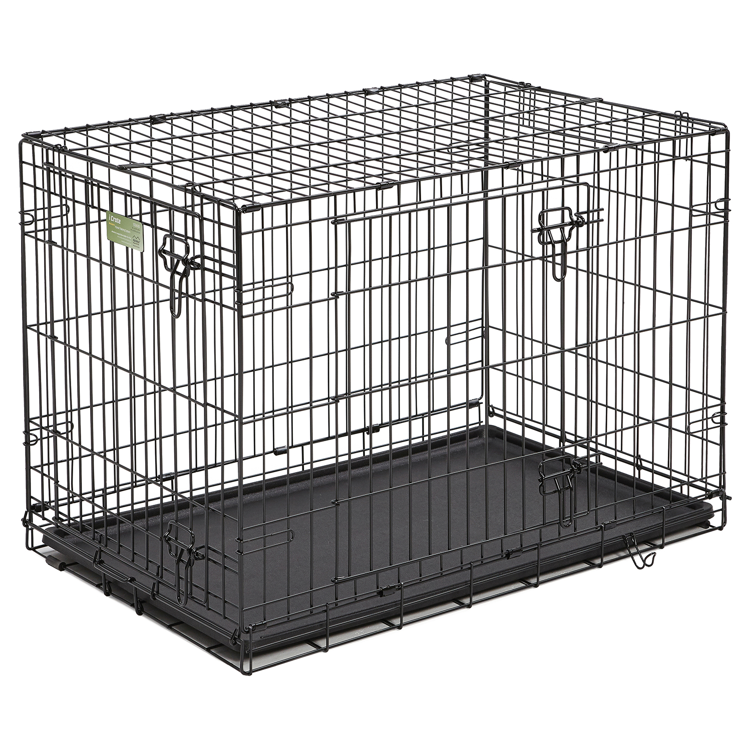 Клетка MidWest iCrate для собак 91х58х64h см, 2 двери, черная